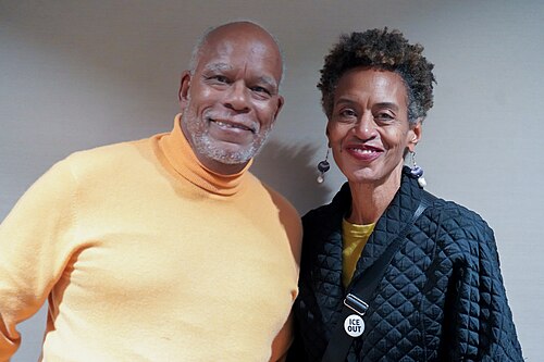 Stanley Nelson Jr and Marcia Smith at the premiere of Once Upon a Time in Harlem during the 2026 Sundance Festival