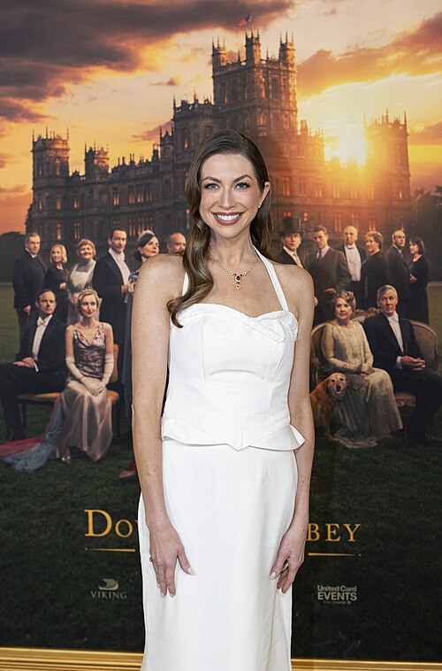 Stassi Schroede at September 2025 Downton Abbey: The Grand Finale Premiere in New York.
