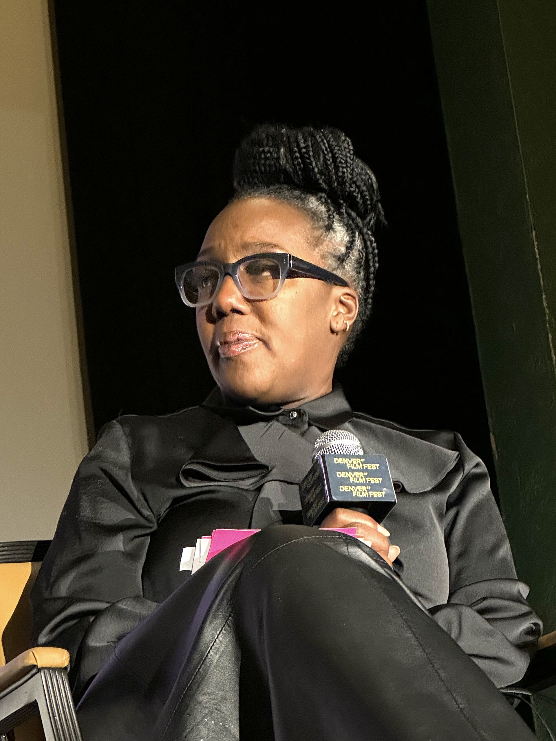 Stephanie Tavares-Rance at the 2025 Denver Film Festival after a screening of The Piano Lesson