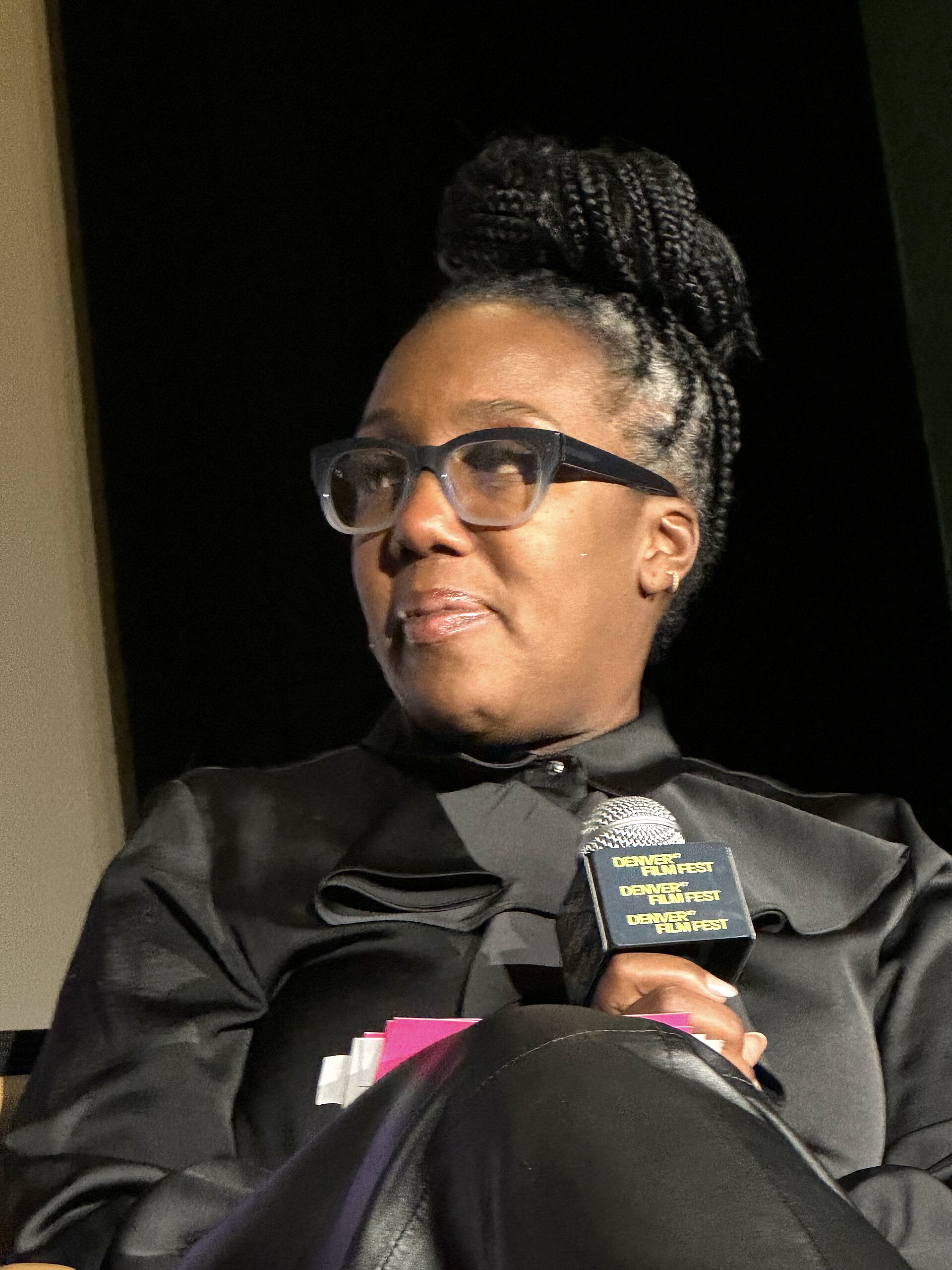 Stephanie Tavares-Rance at the 2025 Denver Film Festival after a screening of The Piano Lesson