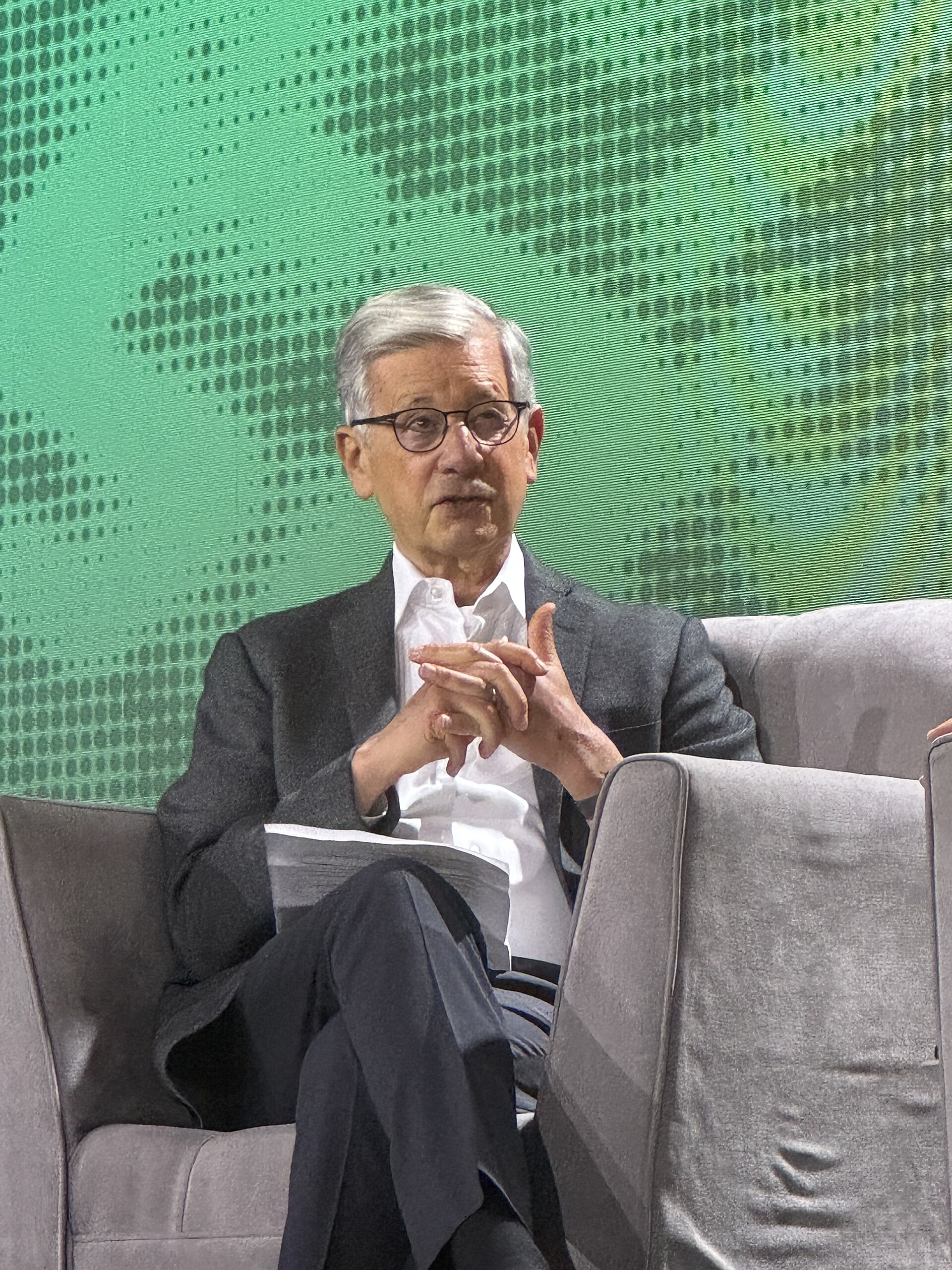 Stephen Goldsmith, Professor at Harvard University, speaking at the 2025 Knight Media Forum in Miami, Florida in February 2025