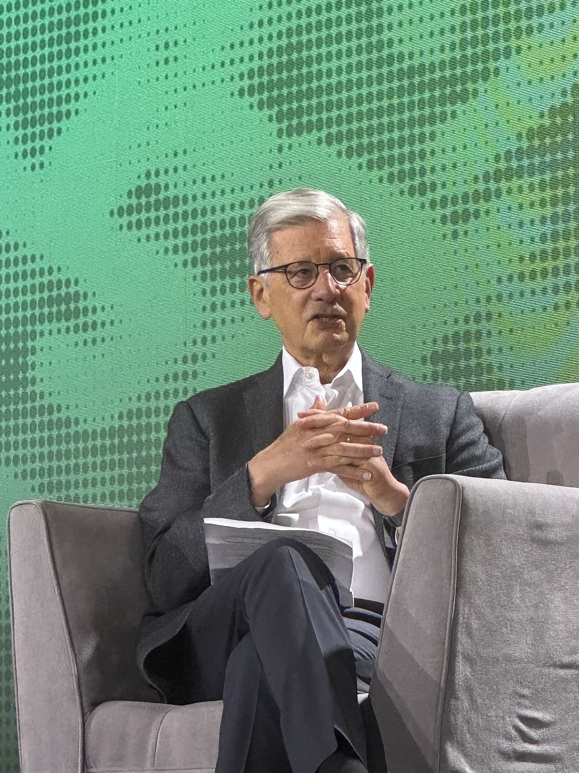 Stephen Goldsmith, Professor at Harvard University, speaking at the 2025 Knight Media Forum in Miami, Florida in February 2025