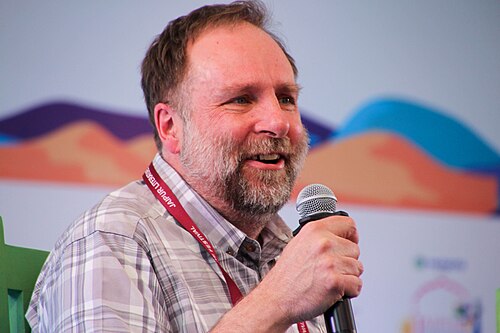 Stephen R. Platt, historian and writer, at the 2025 Jaipur Literature Festival in Jaipur, India.