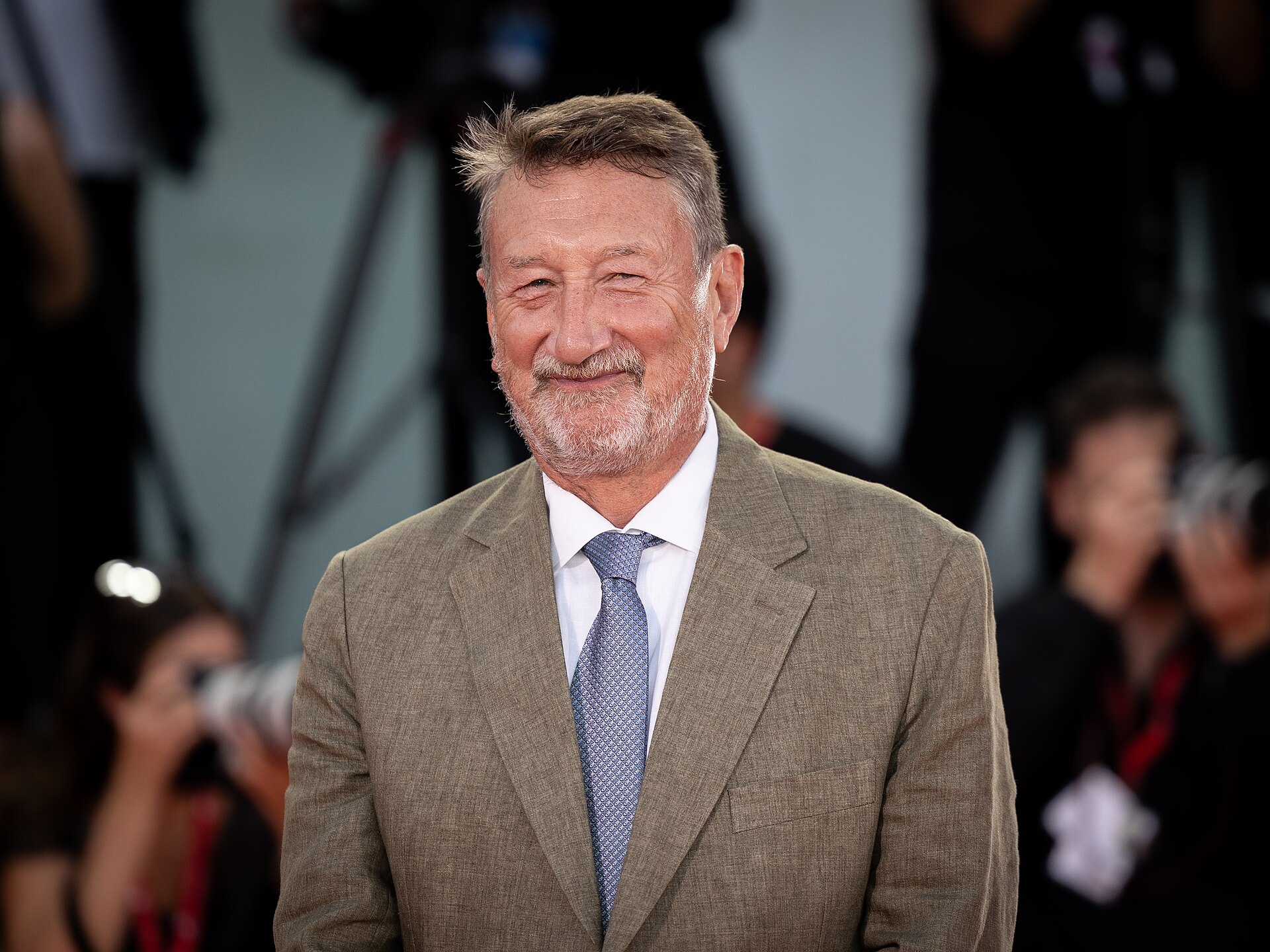 Writer Steven Knight at the 81st Venice International Film Festival