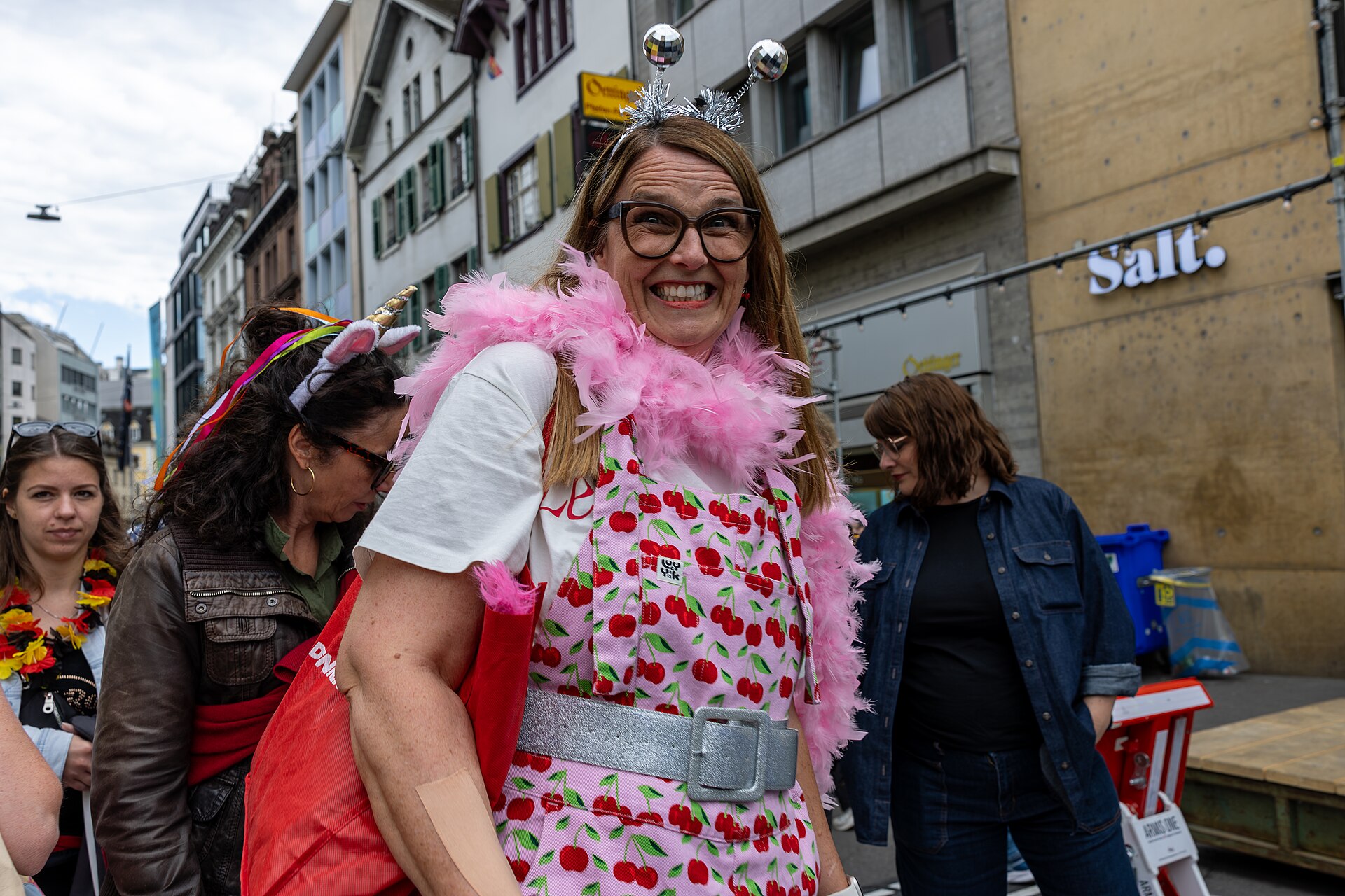 People enjoying the vibes on Eurovision Street in Basel, Switzerland. ESC 2025