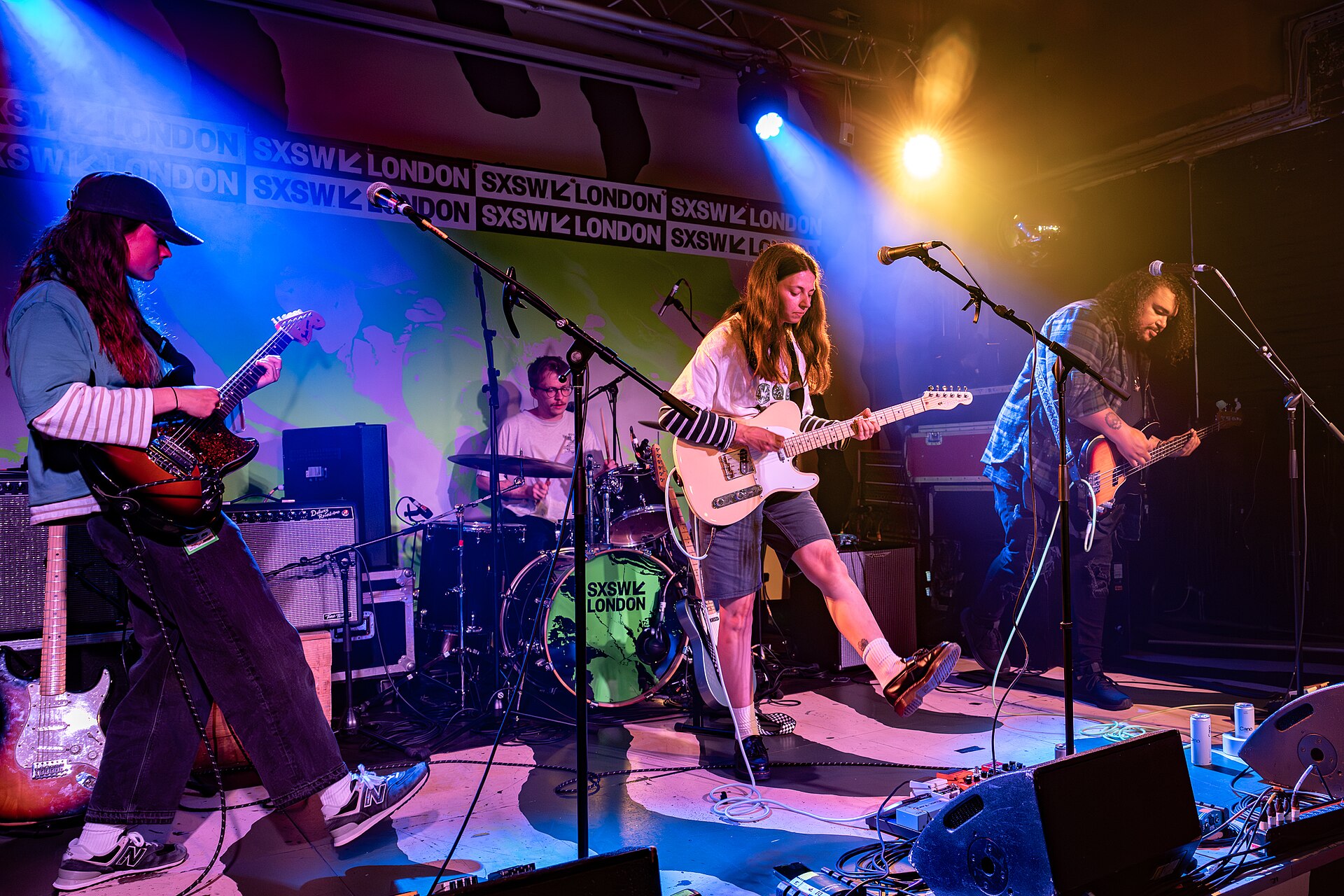 Suds, indie/emo four piece from Norwich UK, at the 2025 SXSW London festival in London, England.