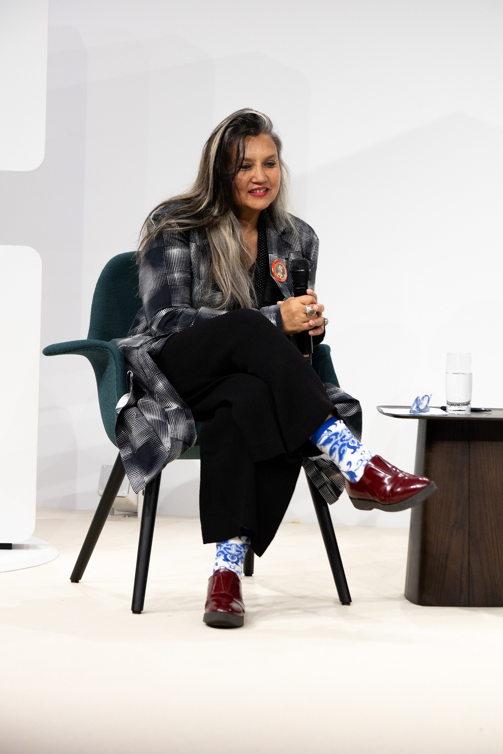 Suhanya Raffel, Museum Director of M+, Hong Kong, at the Art Basel international art fair in Basel, Switzerland in June 2025.