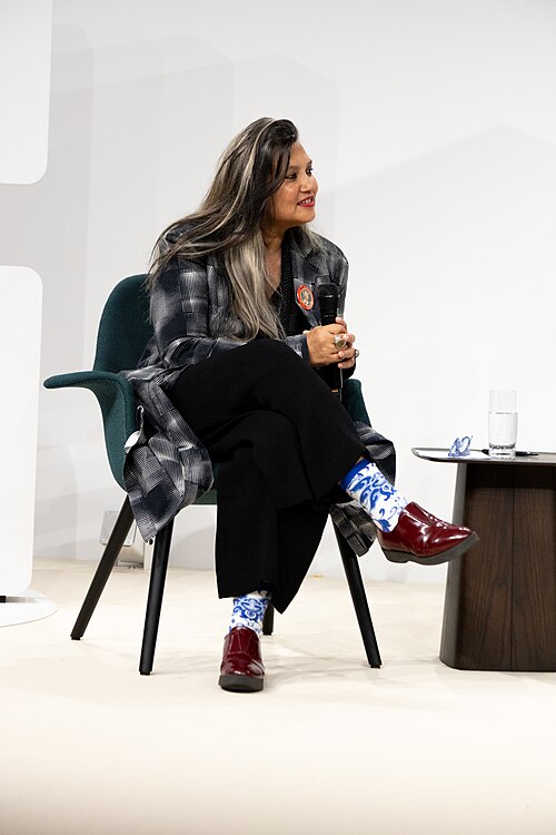 Suhanya Raffel, Museum Director of M+, Hong Kong, at the Art Basel international art fair in Basel, Switzerland in June 2025.