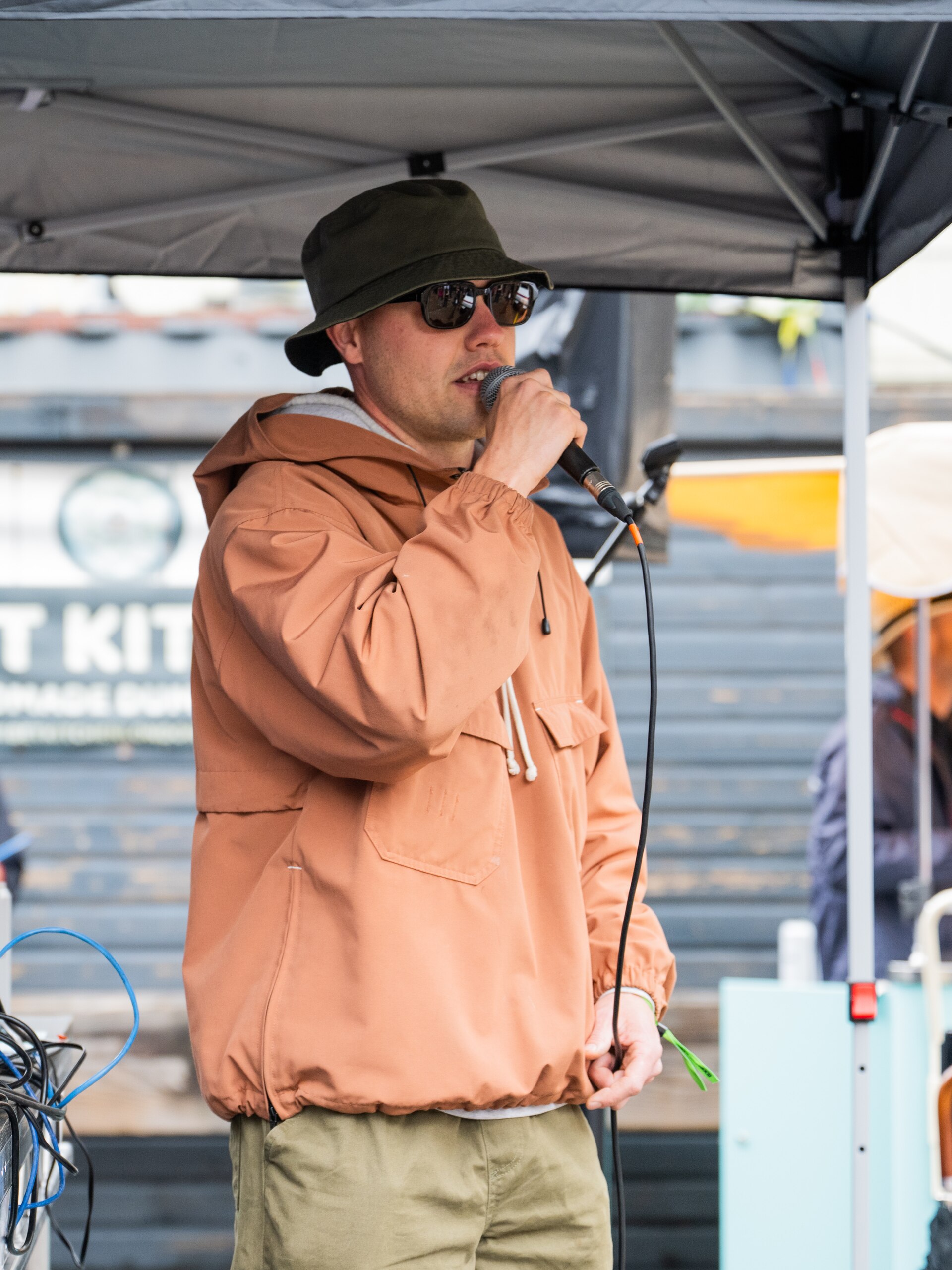 Turt of Summers Sons, South London rap duo, at the 2025 SXSW London festival in London, England.