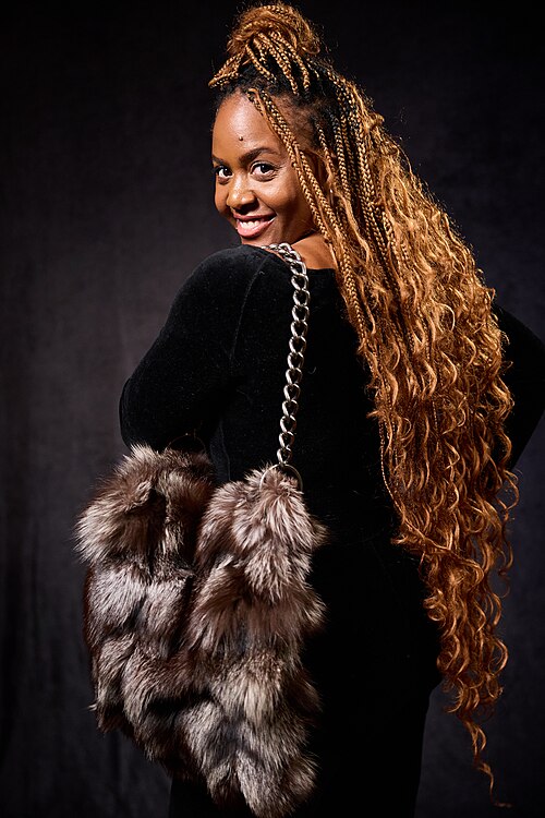 Cynthia Okorafor at the 40th Sundance Film Festival in Park City, Utah, on January 22, 2024