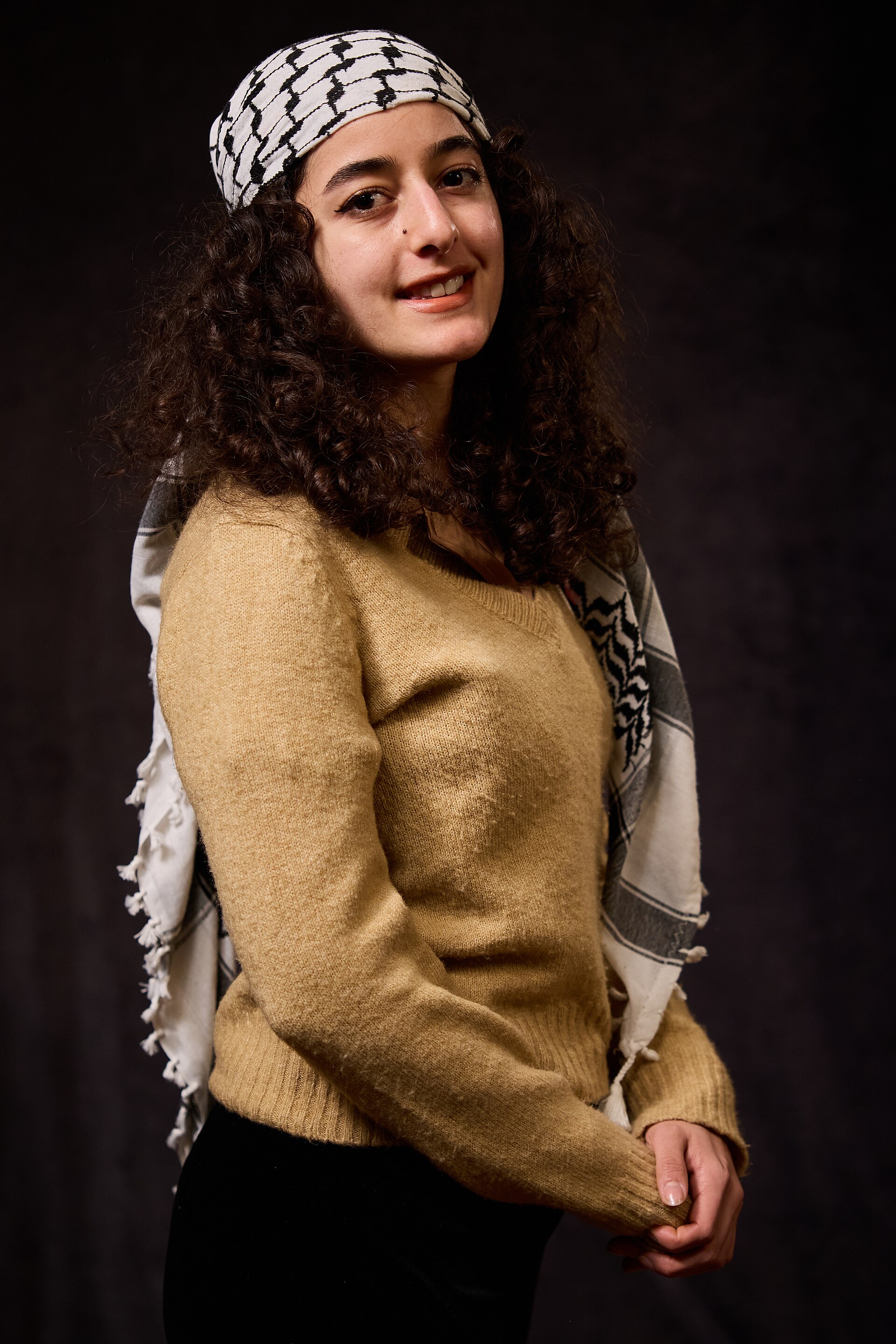 Dina Amin at the 40th Sundance Film Festival in Park City, Utah, on January 22, 2024