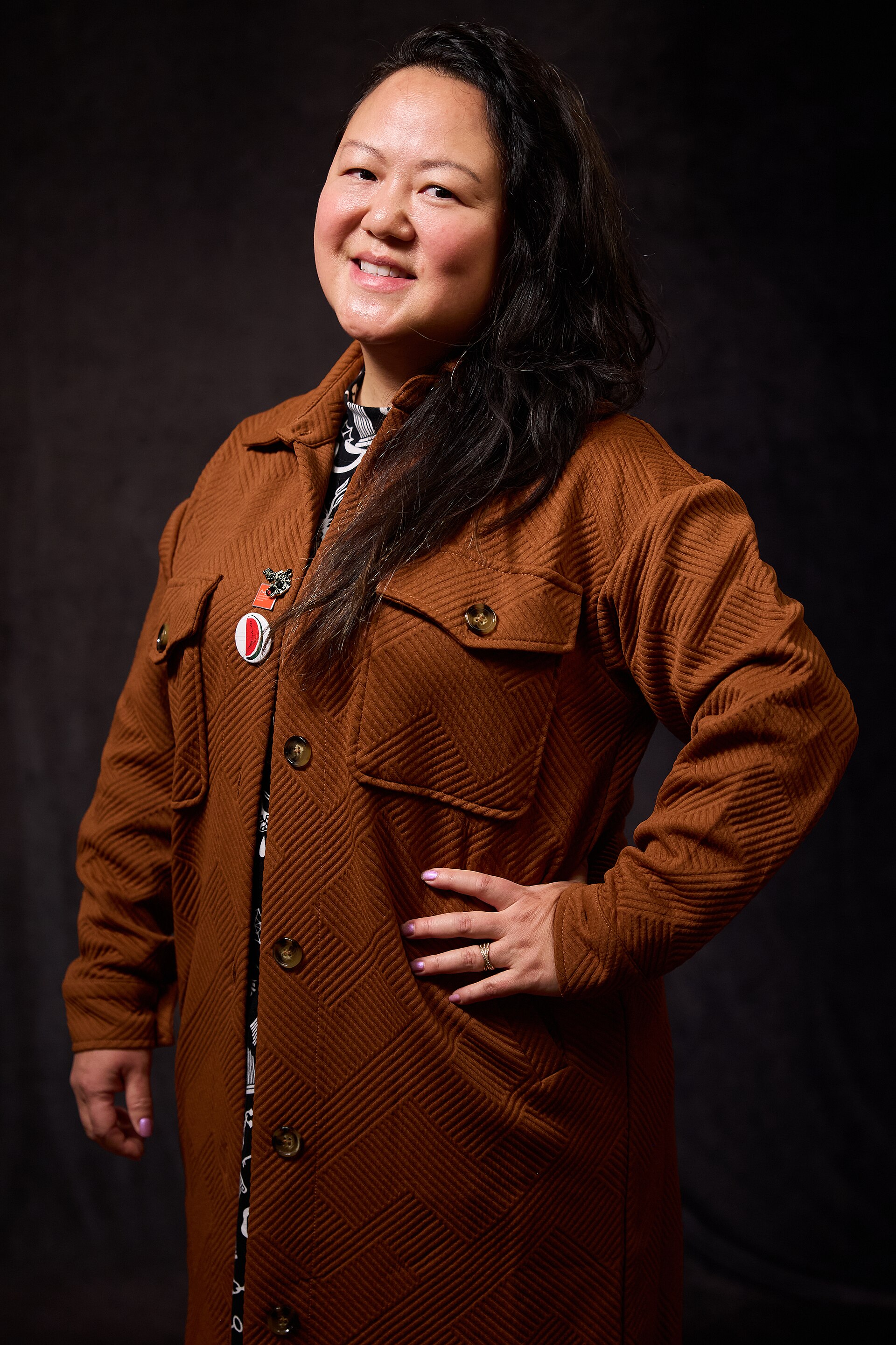 Jin Yoo-Kim at the 40th Sundance Film Festival in Park City, Utah, on January 22, 2024