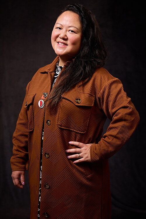 Jin Yoo-Kim at the 40th Sundance Film Festival in Park City, Utah, on January 22, 2024