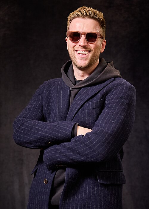 Taylor James at the 40th Sundance Film Festival in Park City, Utah, on January 22, 2024