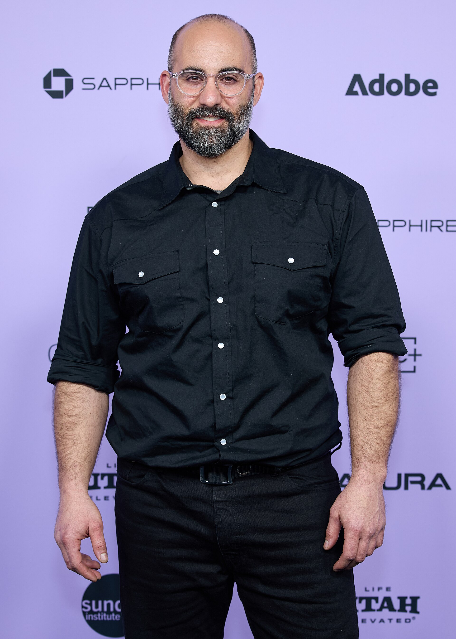 Andy Sarjahani at the premiere of the documentary short film The Smallest Power at the 40th Sundance Film Festival in Park City, Utah, on January 20, 2024