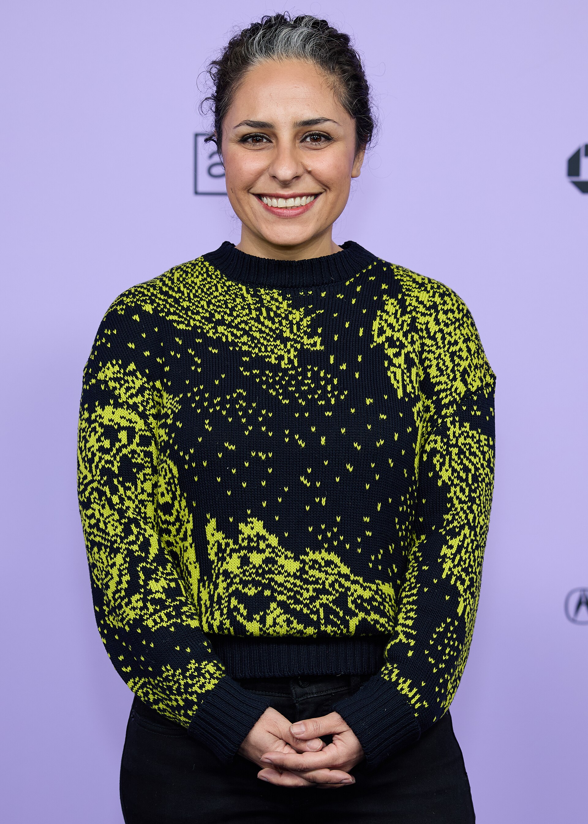 Nahmeh Farzaneh at the premiere of the documentary short film The Smallest Power at the 40th Sundance Film Festival in Park City, Utah, on January 20, 2024