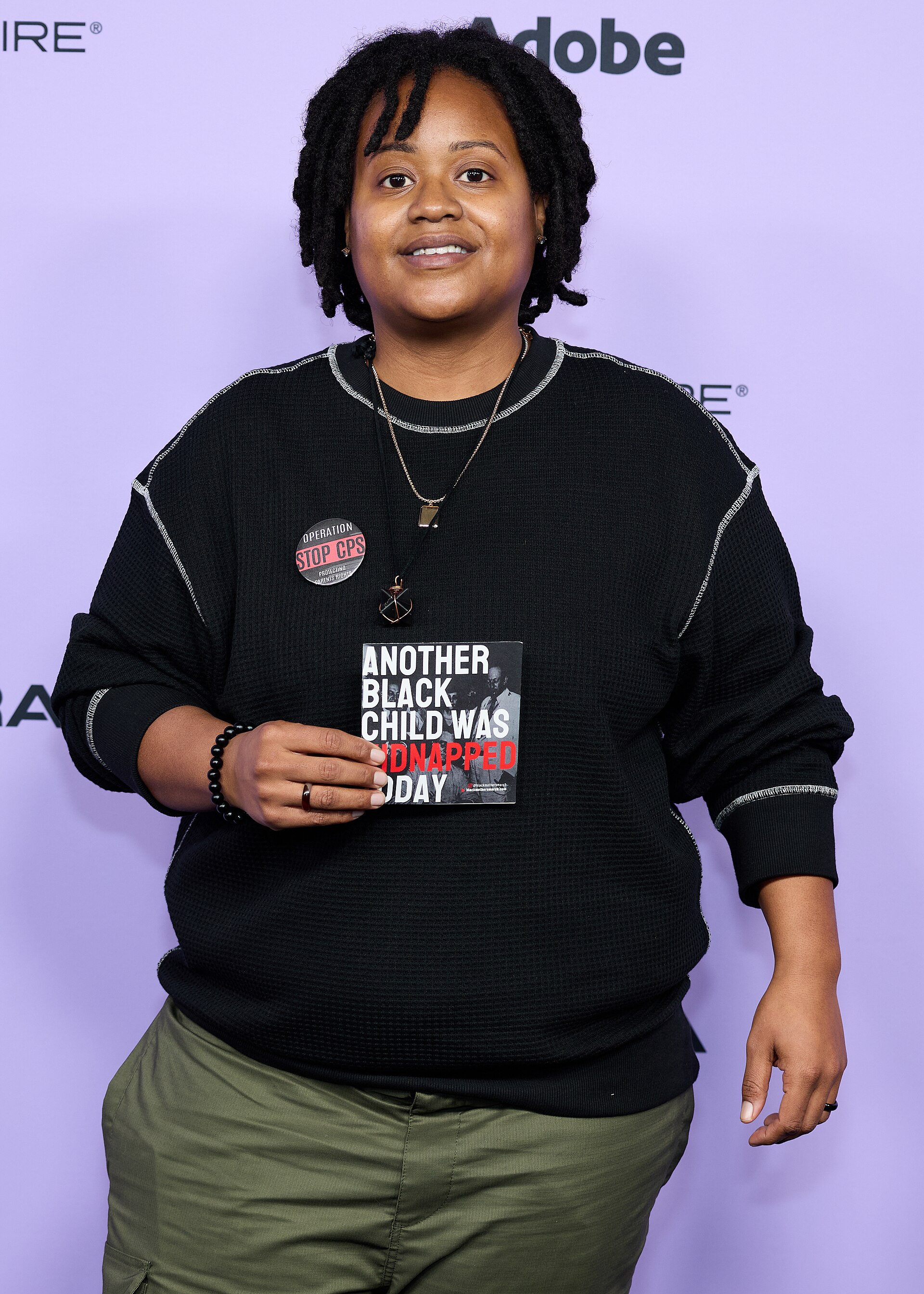 Amanda Wallace at the premiere of the documentary short film To Be Invisible at the 40th Sundance Film Festival in Park City, Utah, on January 20, 2024
