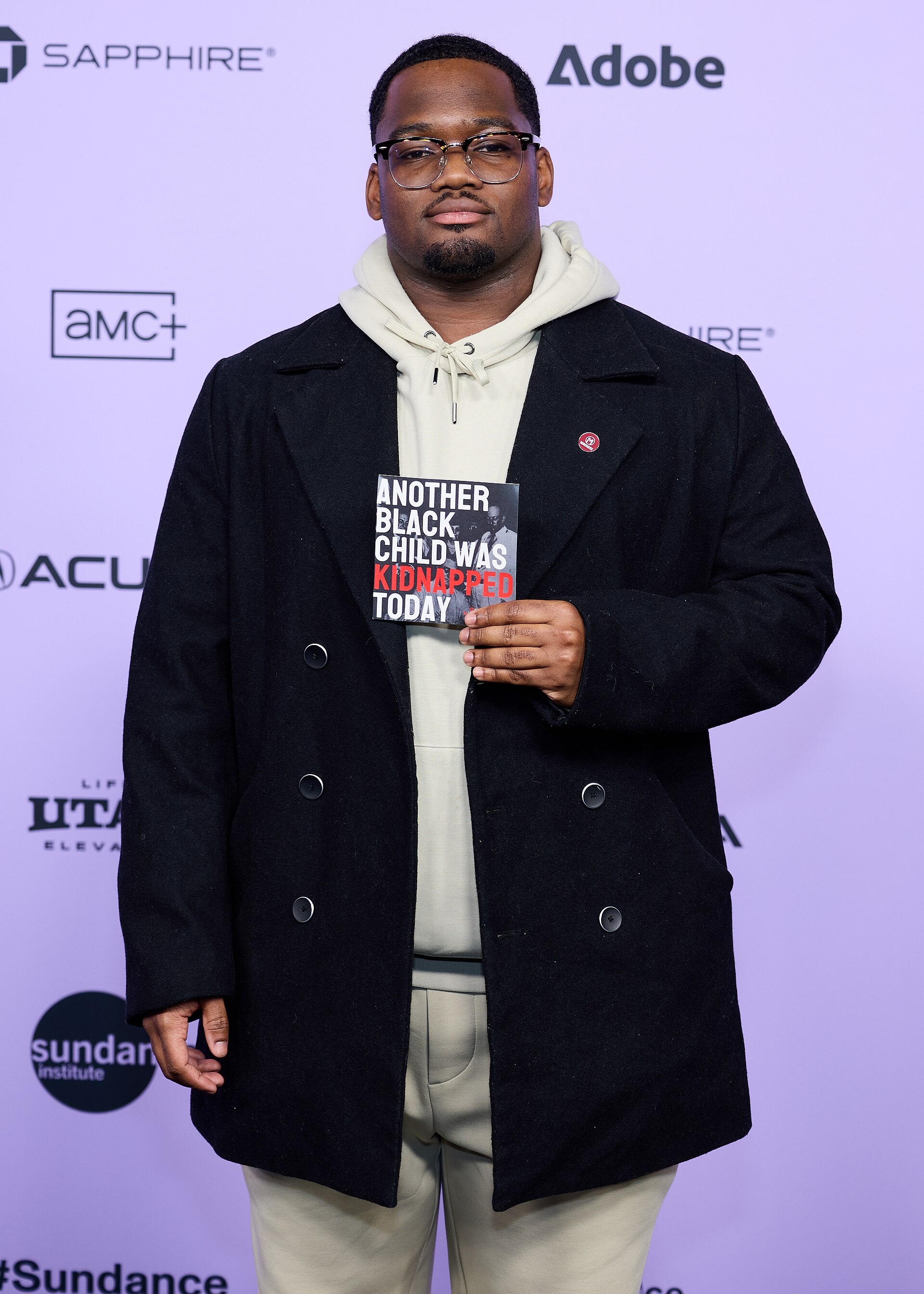 Noah McMillan at the premiere of the documentary short film To Be Invisible at the 40th Sundance Film Festival in Park City, Utah, on January 20, 2024