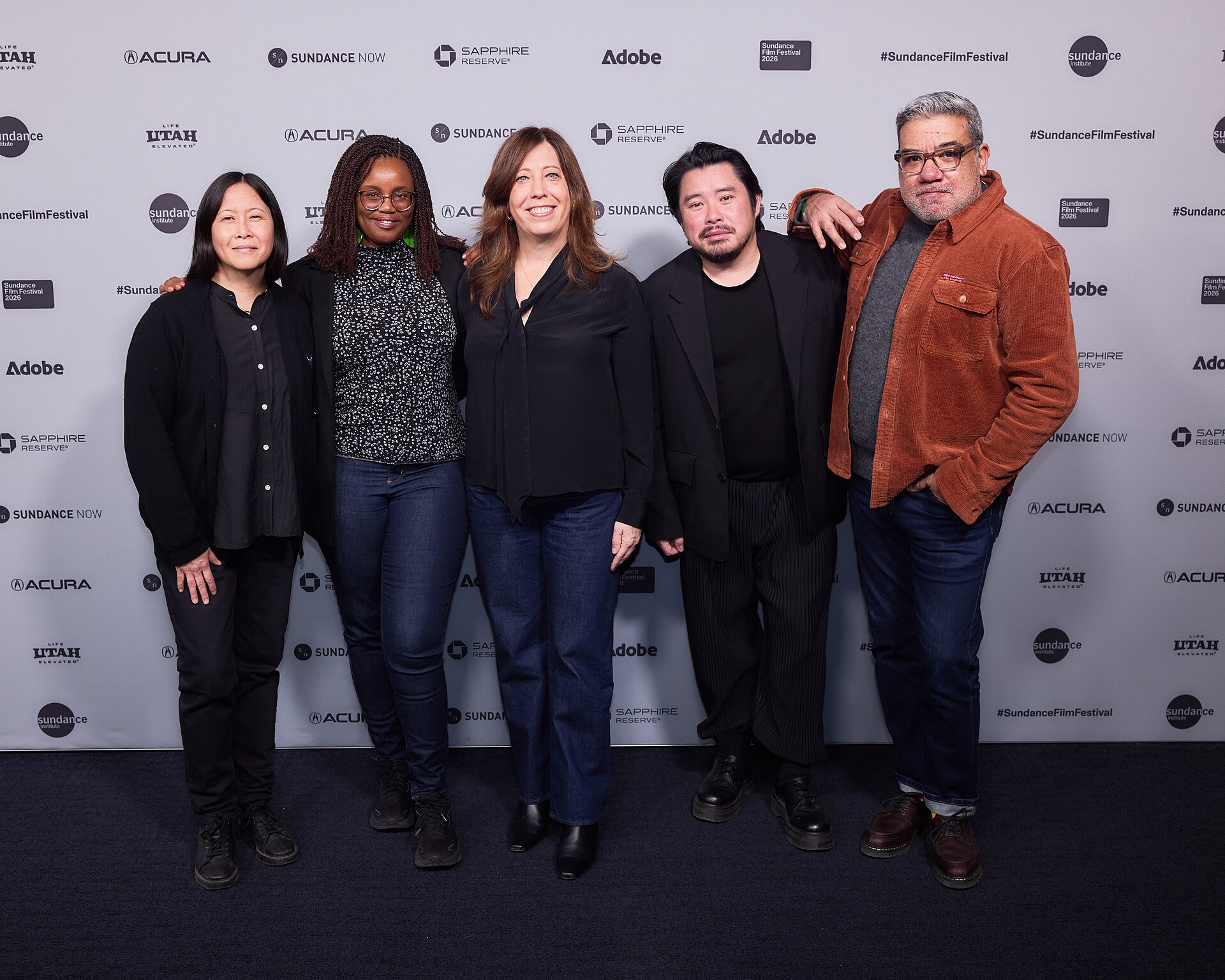 Sundance awards 2026 - Kim Yutani, Toni Kamau, Kirsten Schaffer, Bao Nguyen and Eugene Hernandez