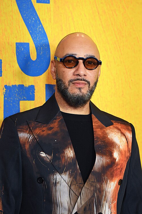 Swizz Beatz at the first anniversary celebration for "Hell's Kitchen" on Broadway, April 2025