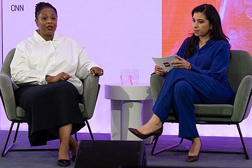 Deborah Archer, President of the American Civil Liberties Union, and Salma Abdelaziz in conversation at SXSW London 2025