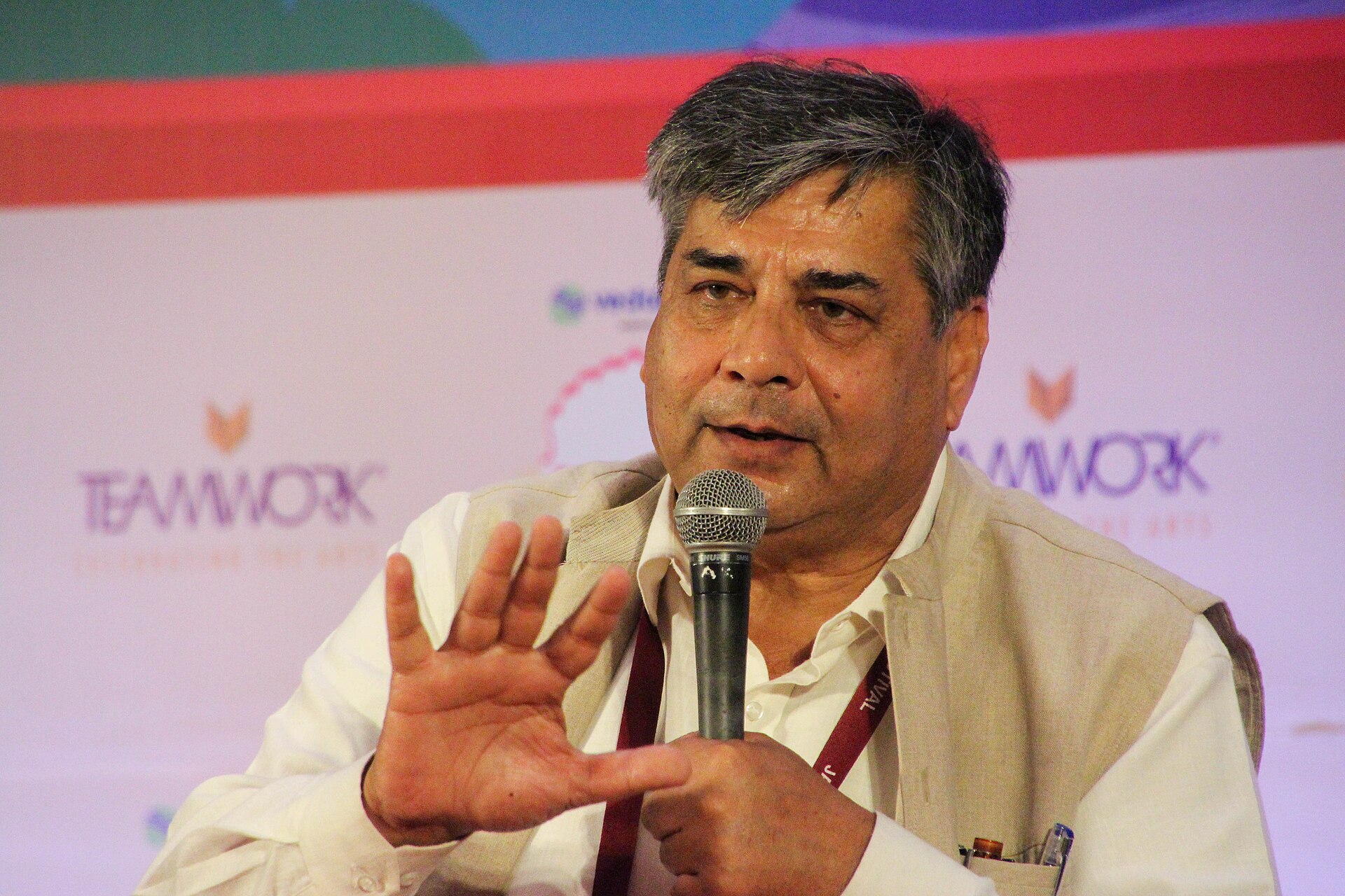 T.C.A. Raghavan, diplomat, at the 2025 Jaipur Literature Festival in Jaipur, India.