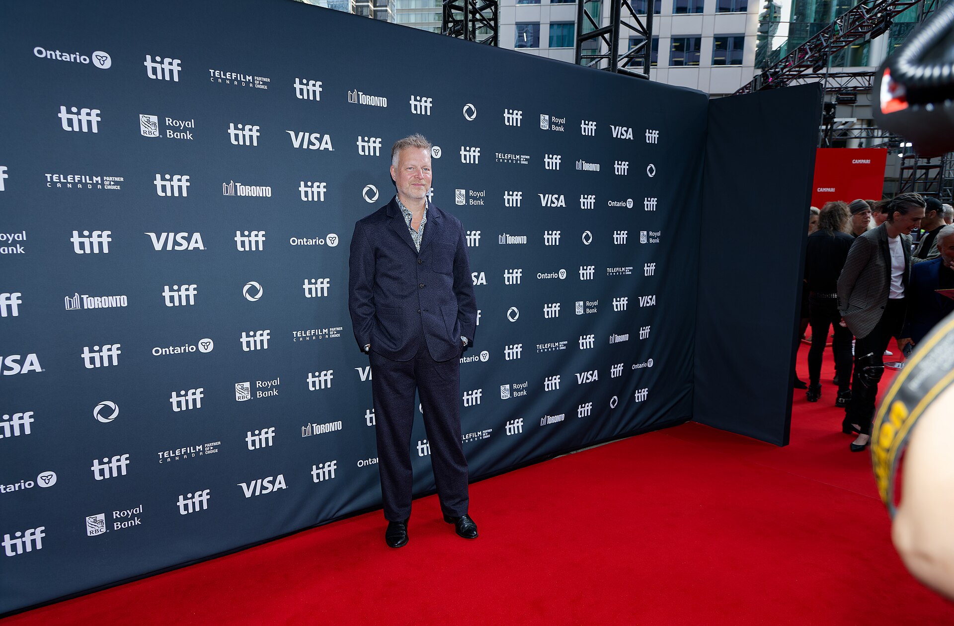Tal Bachman at the 2024 Toronto International Film Festival (TIFF) for the movie Takin' Care of Business.