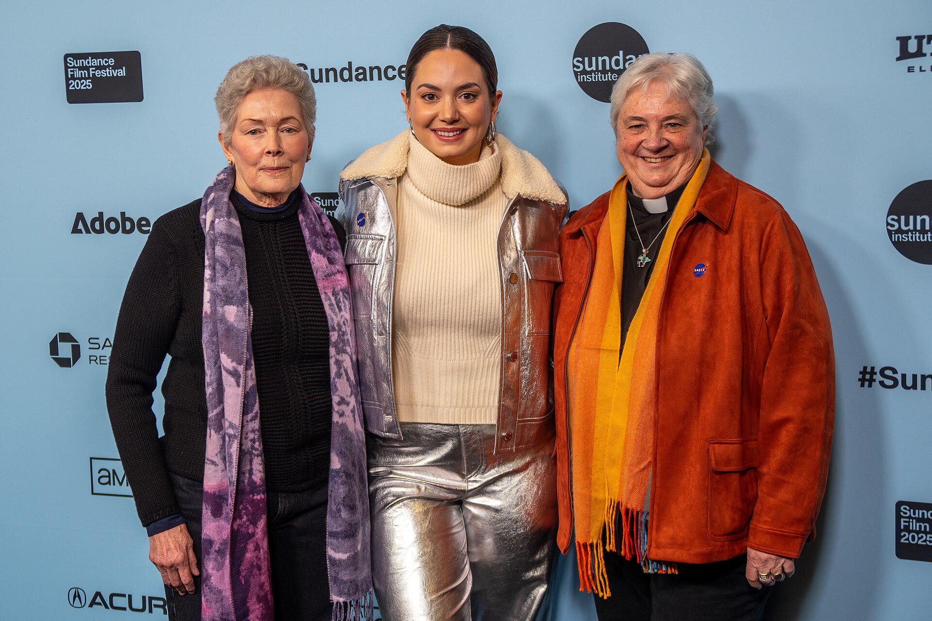 Tam Cristina and Bear at the 2025 Sundance Film Festival for Sally