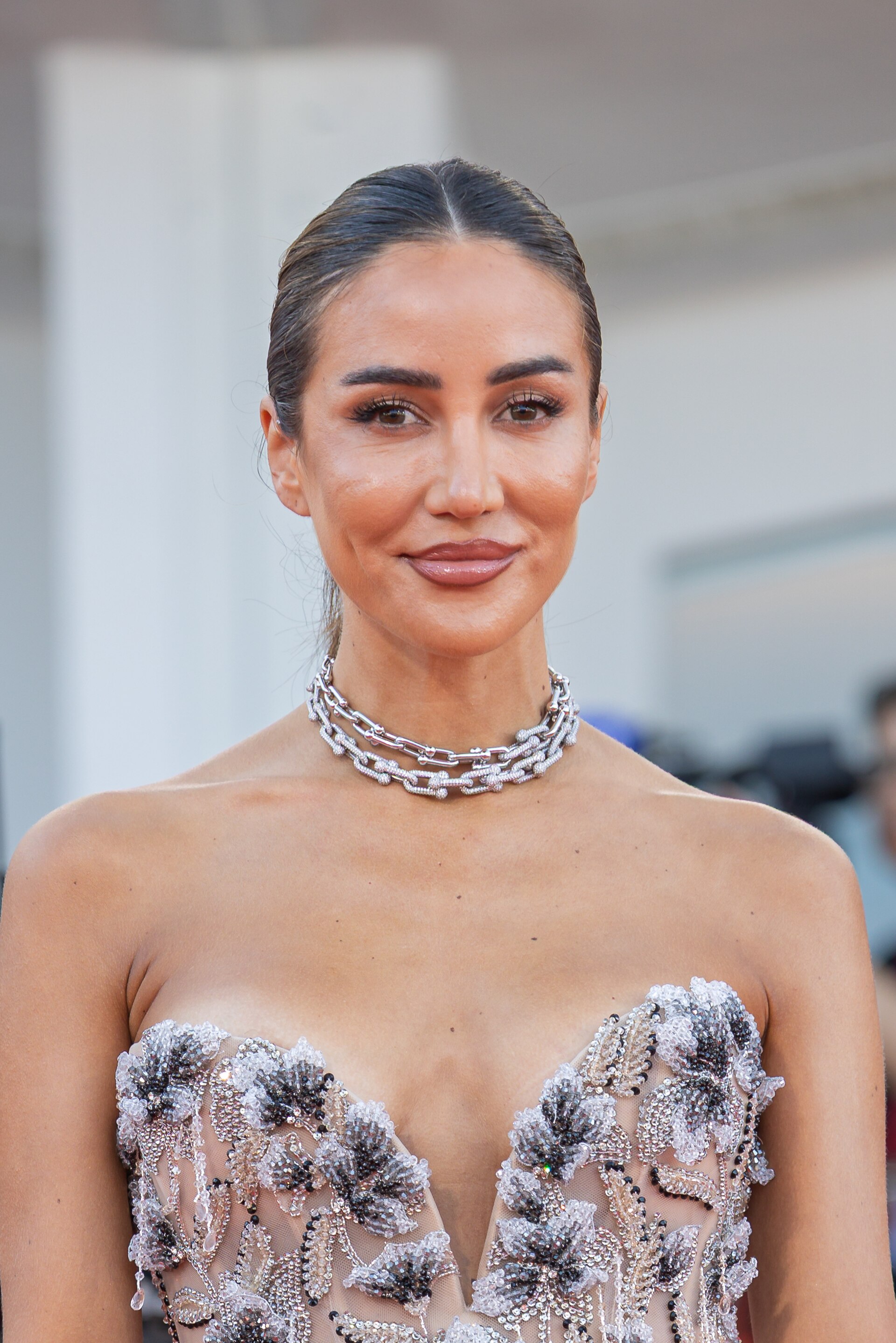 Tamara Kalinic, model and fashion blogger, at 82nd Venice International Film Festival in Venice, Italy.