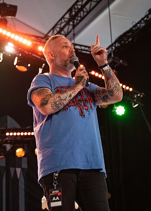 Hans Petter Baarli interviewed by Tarjei Strøm at Tons of Rock, Oslo, Norway, 2025