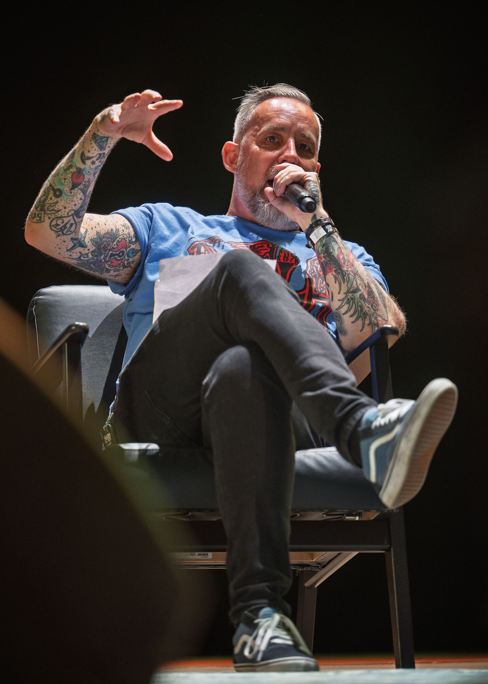 Hans Petter Baarli interviewed by Tarjei Strøm at Tons of Rock, Oslo, Norway, 2025