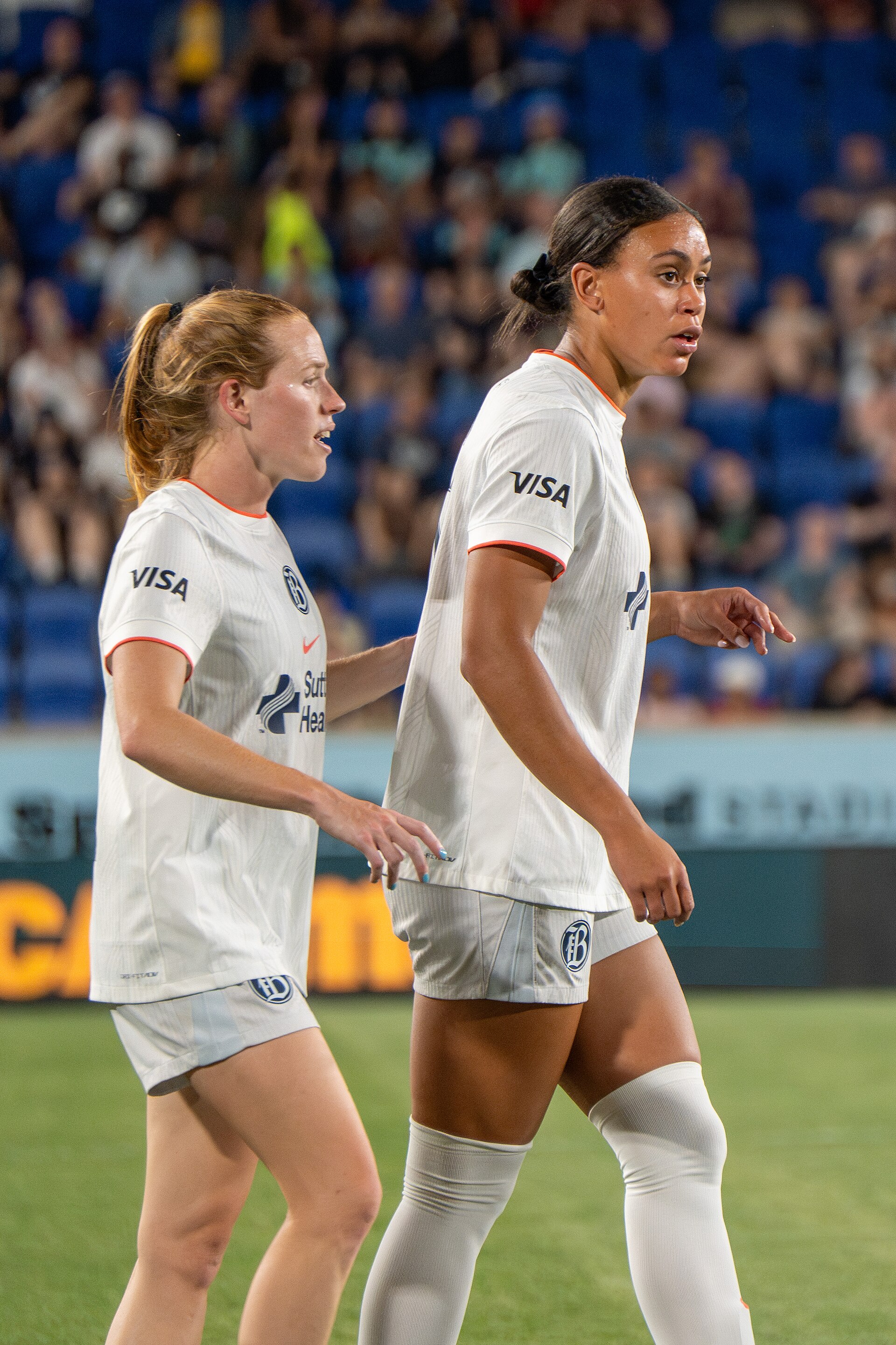 Tess Boade and Karlie Lema during Gotham FC vs Bay FC on 6.21.25