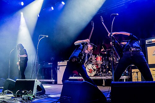 The Hellacopters headlinet Måkeskrik festival 2024.
Foto: Birgit Fostervold @knipselyst

CC: BY-SA 2.0