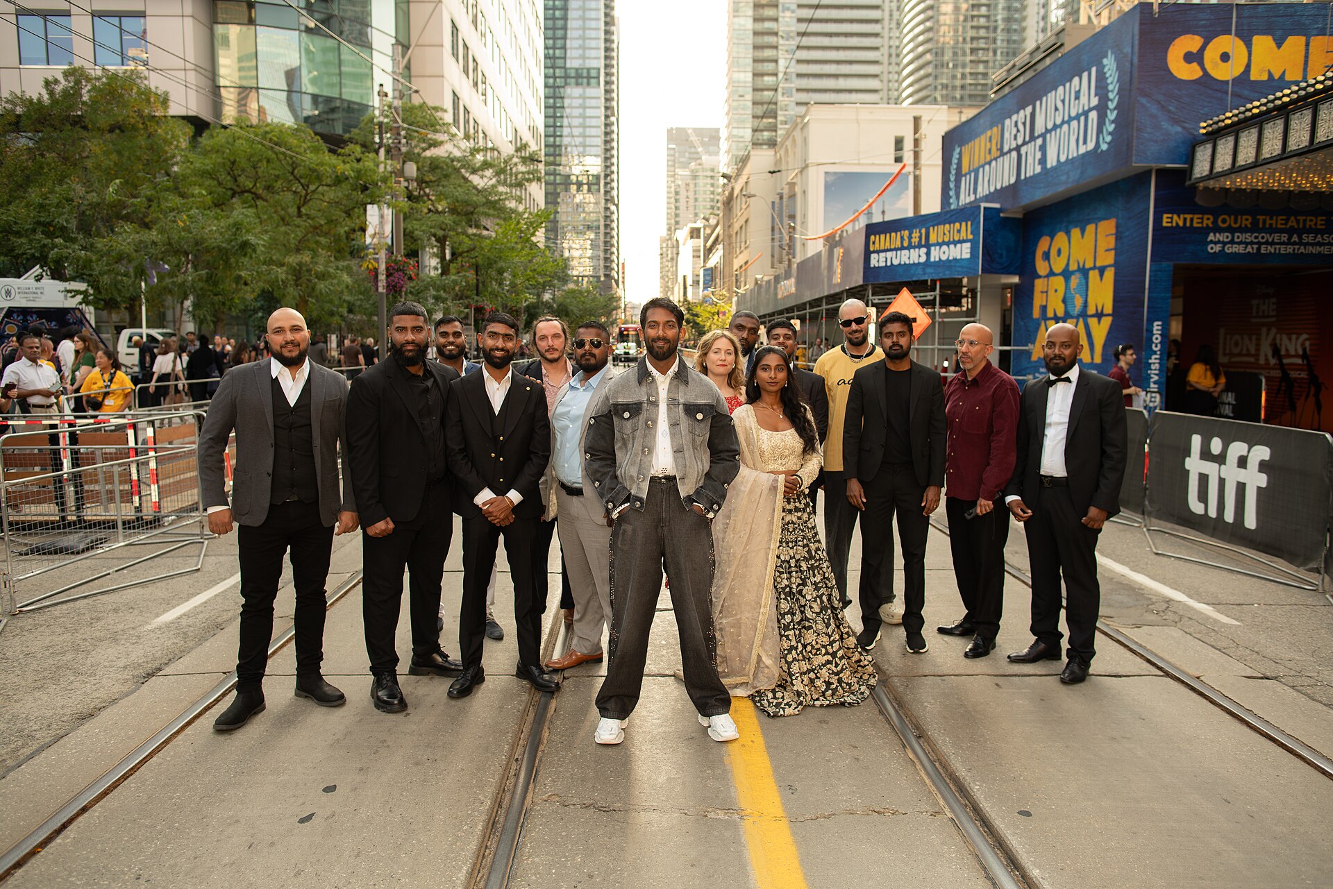 The cast and crew of the film 'Little Jaffna' at the 2024 Toronto International Film Festival