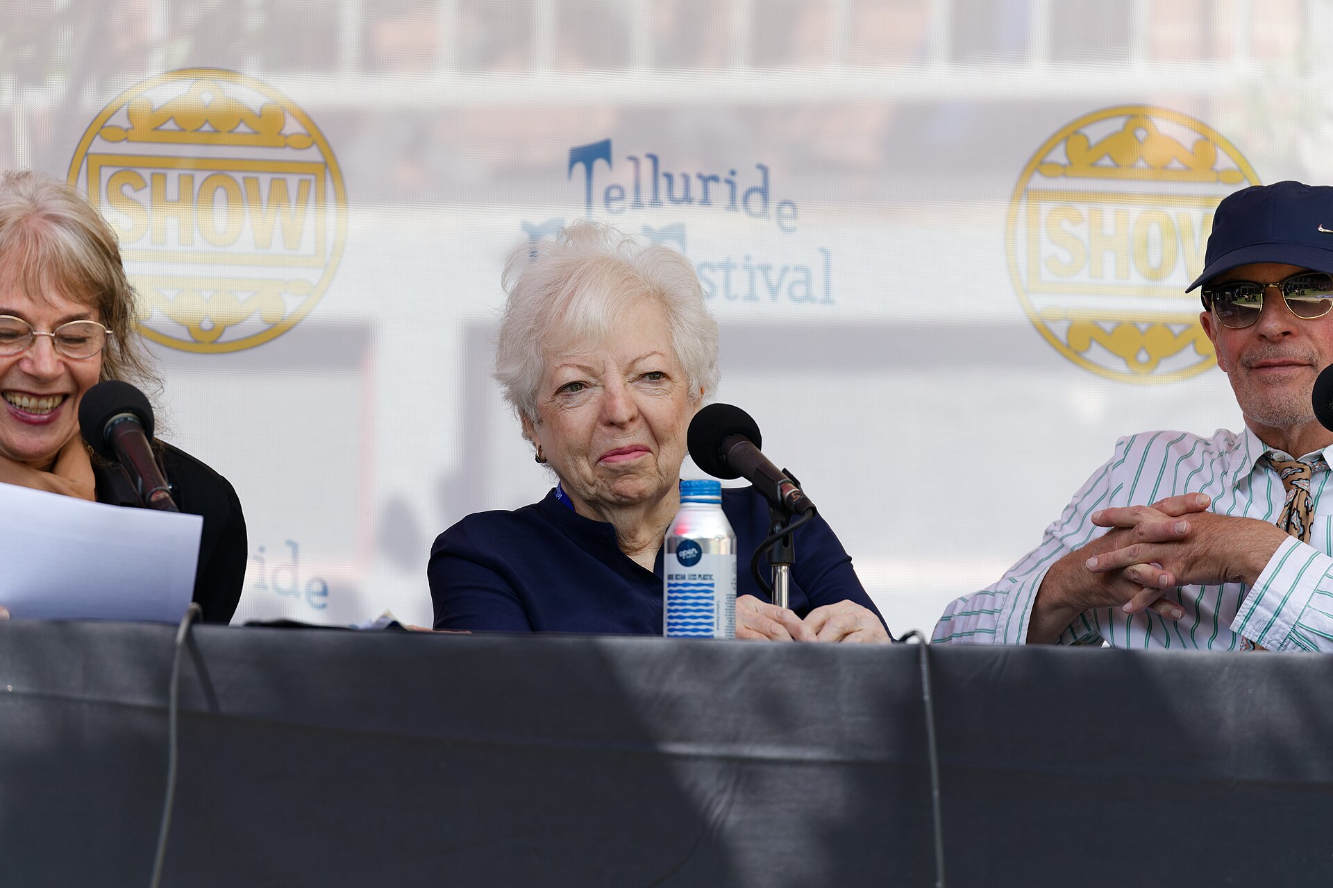 Thelma Schoonmaker at the 2024 Telluride Film Festival during the Saturday Noon Seminar panel discussion.