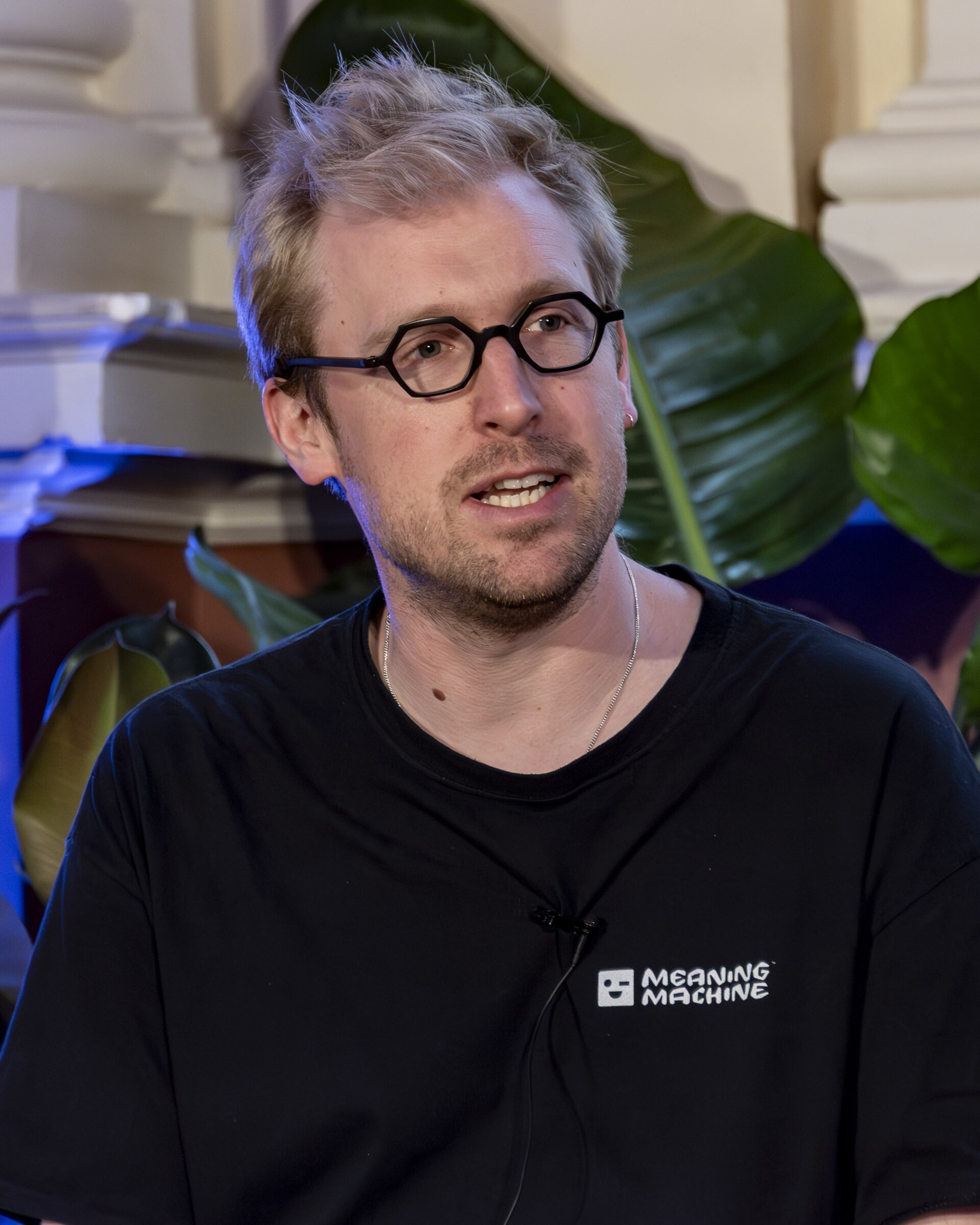 Thomas Keane, Co-founder & Creative Director at Meaning Machine, at the SXSW London festival hosted in London, England during June 2025.