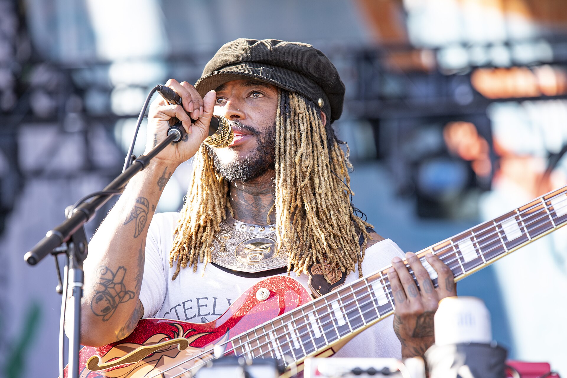 Thundercat at the 2025 Levitate Music and Arts Festival in Massachusetts.