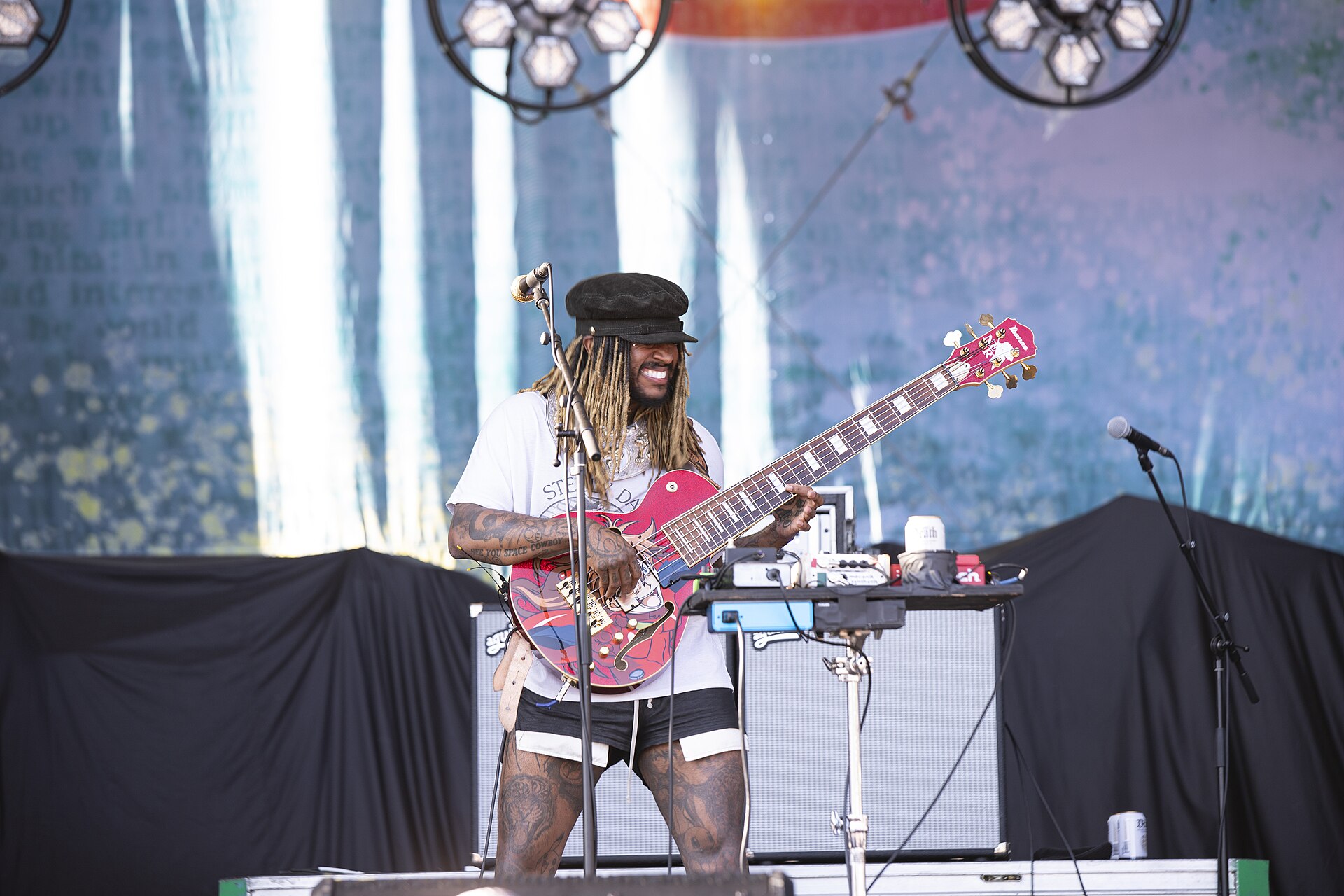 Thundercat at the 2025 Levitate Music and Arts Festival in Massachusetts.