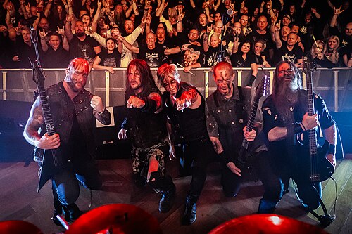 Thyrfing after a gig at the Southern Discomfort metal festival in Norway, 2025