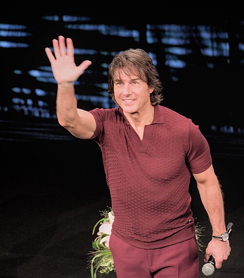 Tom Cruise, actor and producer, and Christopher McQuarrie, director and screenwriter, during a Q&A session at the 2025 Cannes Film Festival for the movie “Mission: Impossible – The Final Reckoning” in Cannes, France.