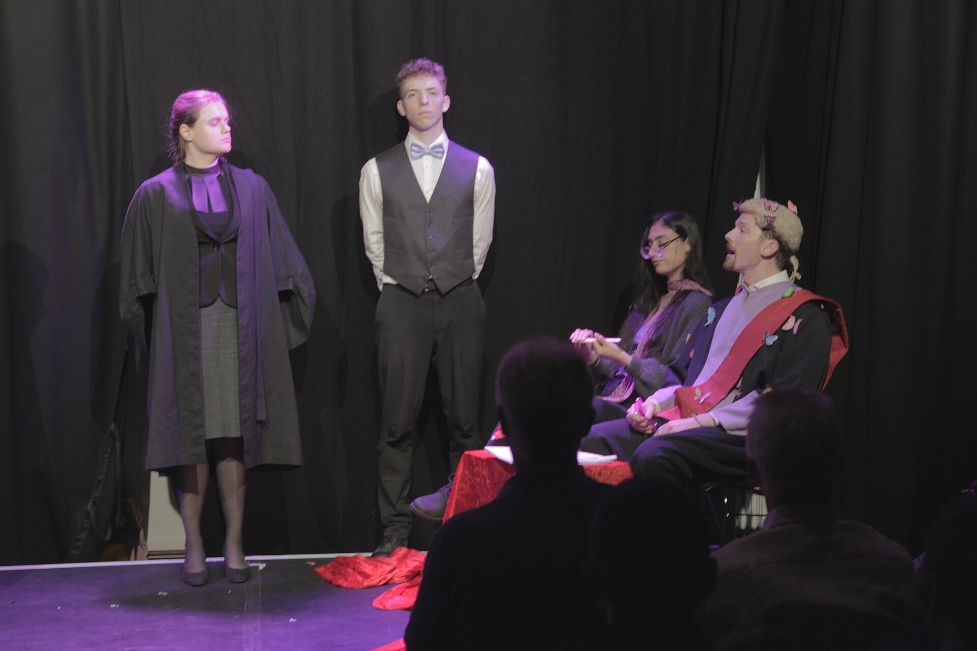 Tom Isaac Tom Phillips Ravina Bahra Jesler Van Houdt The Trial in Absurdia at Edinburgh Fringe 2025