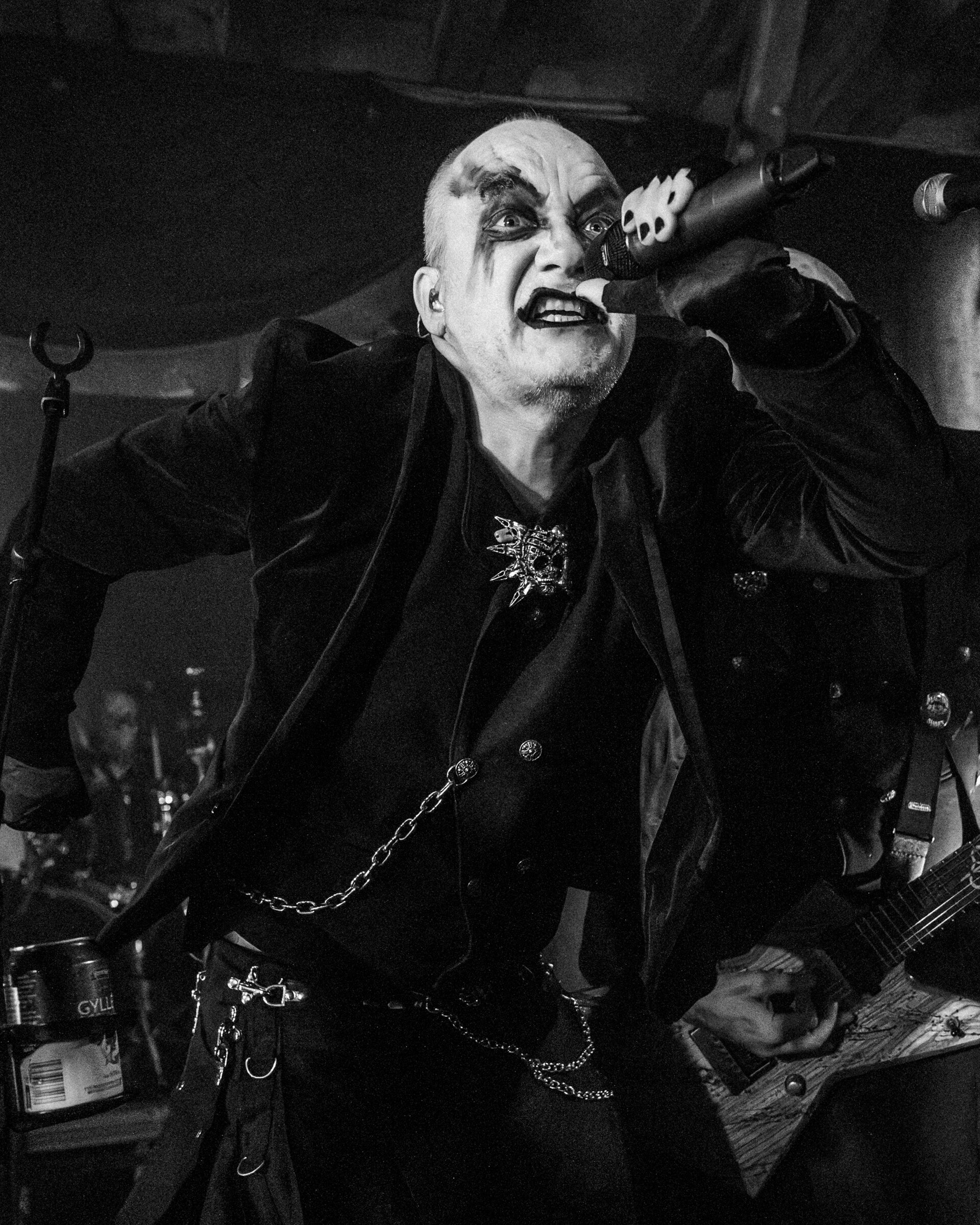 Tom Ostad on stage with Blodsmak, August 2024