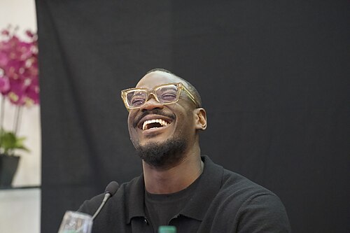 Tomiwa Aladekomo, the CEO of Big Cabal Media, speaking at the International Journalism Festival 2024 In Perugia, Italy as part of a panel called “Decolonizing Journalism—Africa: exploring new news (why news doesn’t have to be bad).”