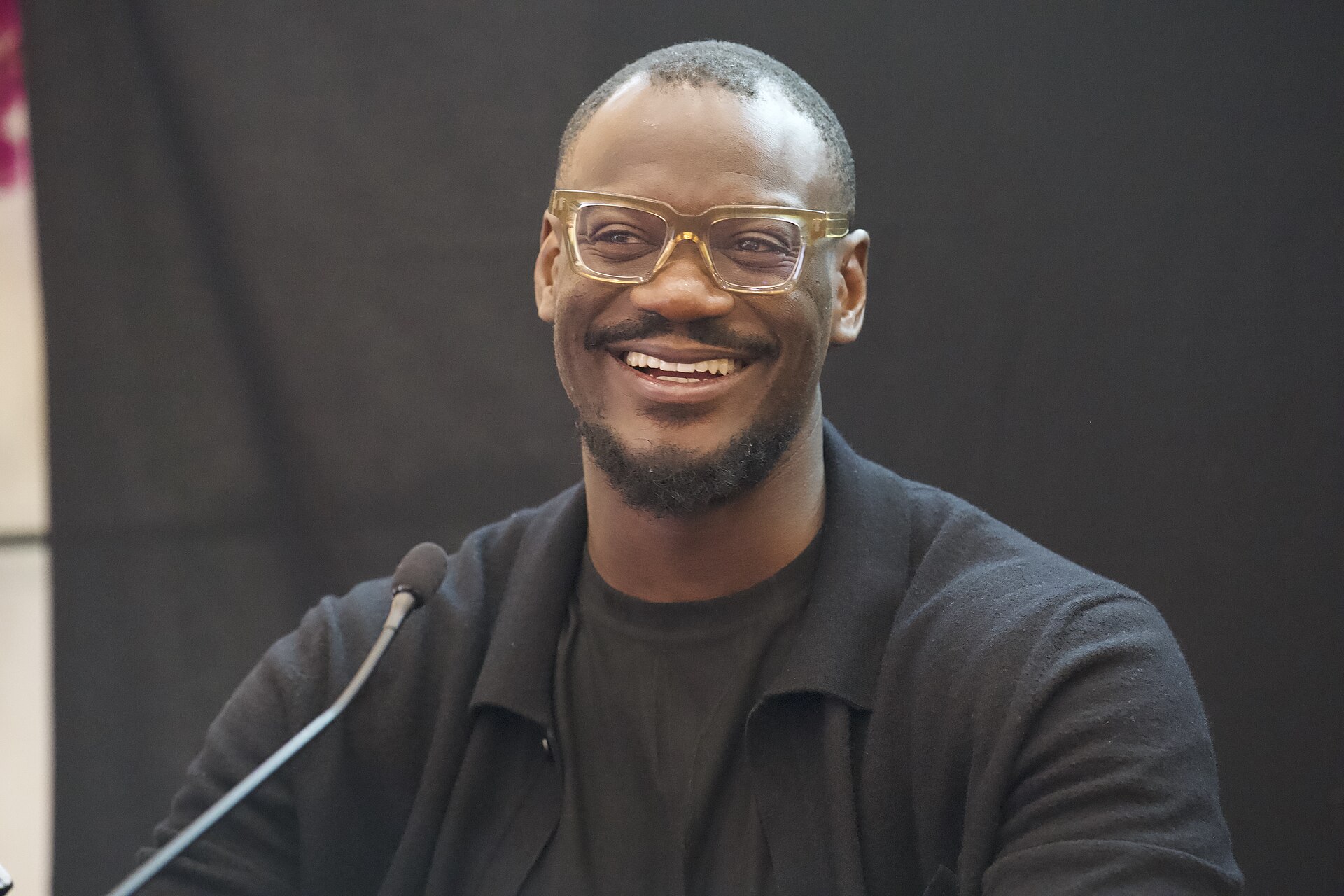 Tomiwa Aladekomo, the CEO of Big Cabal Media, speaking at the International Journalism Festival 2024 In Perugia, Italy as part of a panel called “Decolonizing Journalism—Africa: exploring new news (why news doesn’t have to be bad).”