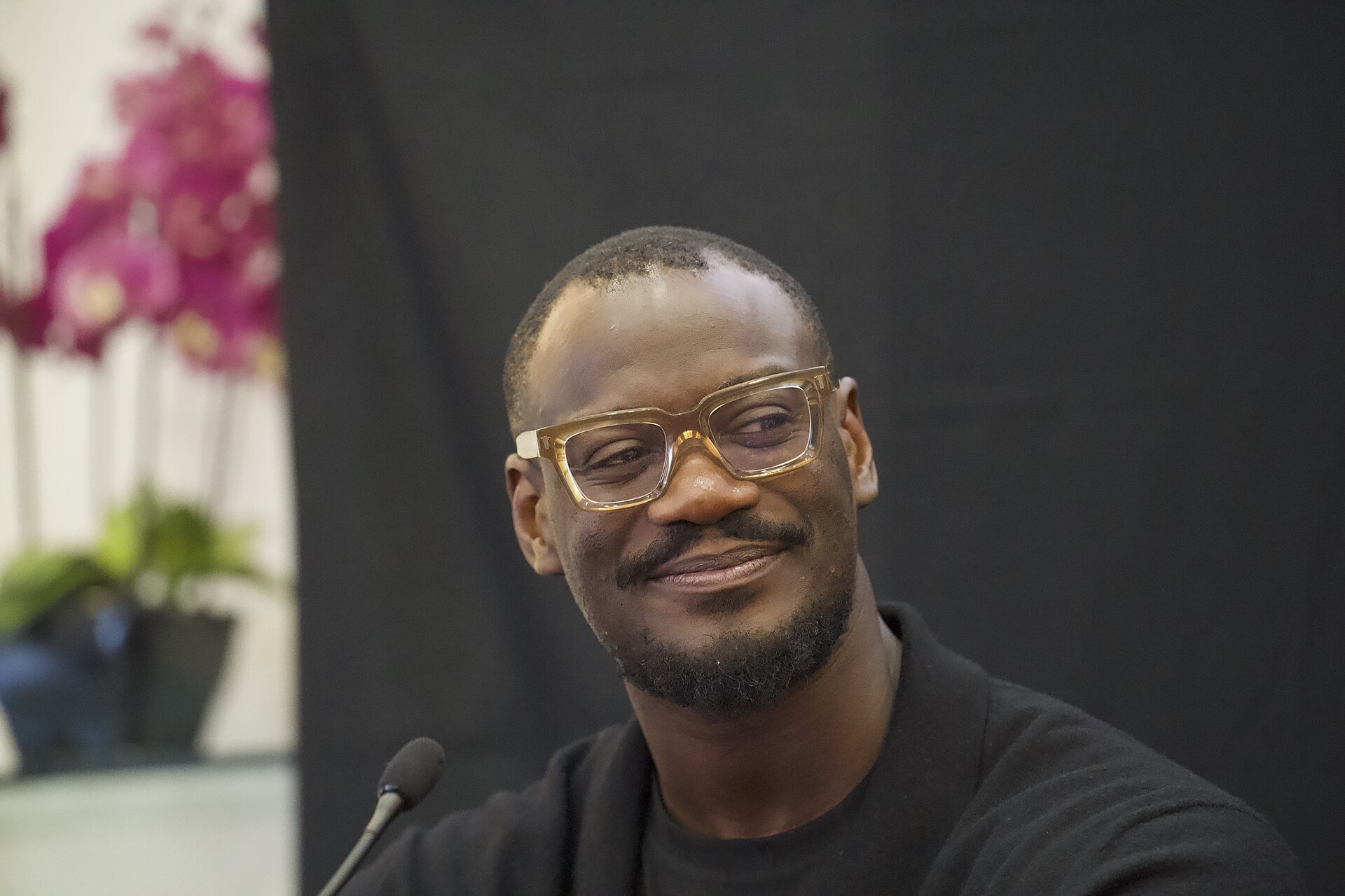 Tomiwa Aladekomo, the CEO of Big Cabal Media, speaking at the International Journalism Festival 2024 In Perugia, Italy as part of a panel called “Decolonizing Journalism—Africa: exploring new news (why news doesn’t have to be bad).”