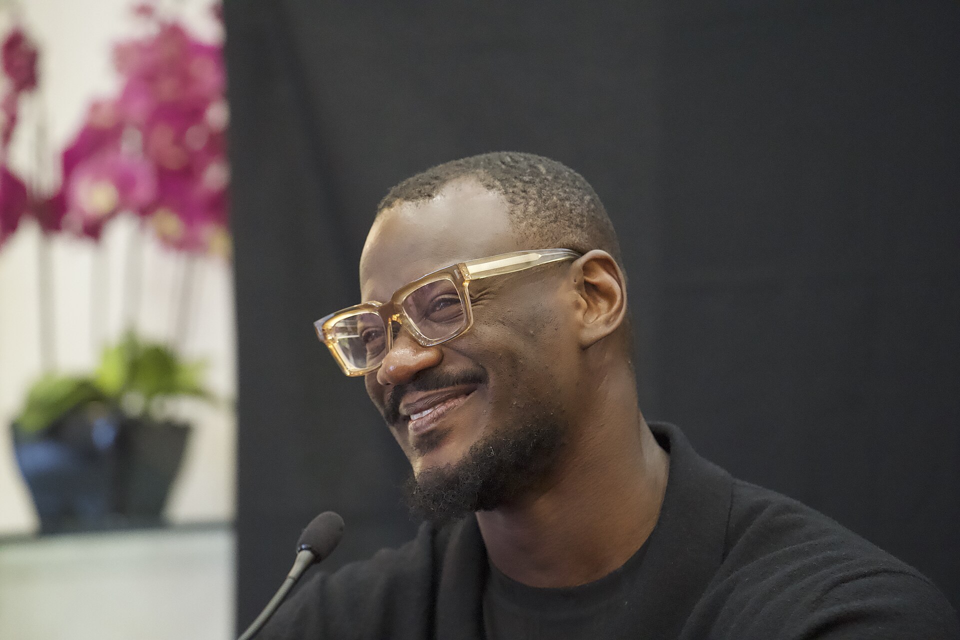 Tomiwa Aladekomo, the CEO of Big Cabal Media, speaking at the International Journalism Festival 2024 In Perugia, Italy as part of a panel called “Decolonizing Journalism—Africa: exploring new news (why news doesn’t have to be bad).”