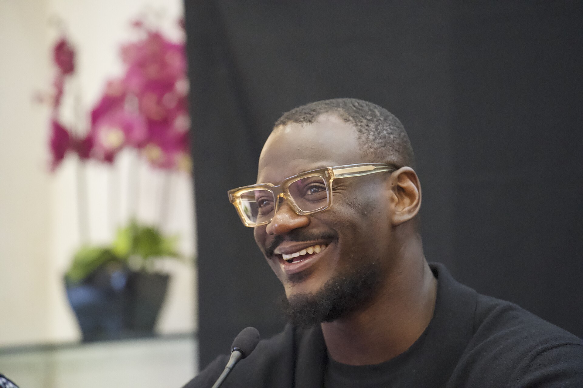 Tomiwa Aladekomo, the CEO of Big Cabal Media, speaking at the International Journalism Festival 2024 In Perugia, Italy as part of a panel called “Decolonizing Journalism—Africa: exploring new news (why news doesn’t have to be bad).”