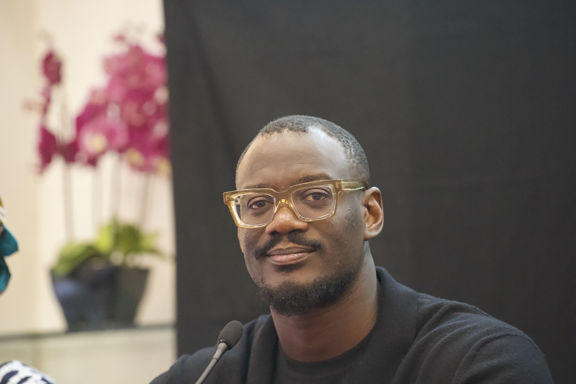 Tomiwa Aladekomo, the CEO of Big Cabal Media, speaking at the International Journalism Festival 2024 In Perugia, Italy as part of a panel called “Decolonizing Journalism—Africa: exploring new news (why news doesn’t have to be bad).”