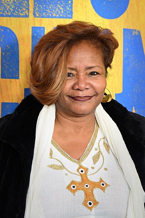 Tonya Pinkins at the first anniversary celebration for "Hell's Kitchen" on Broadway, April 2025