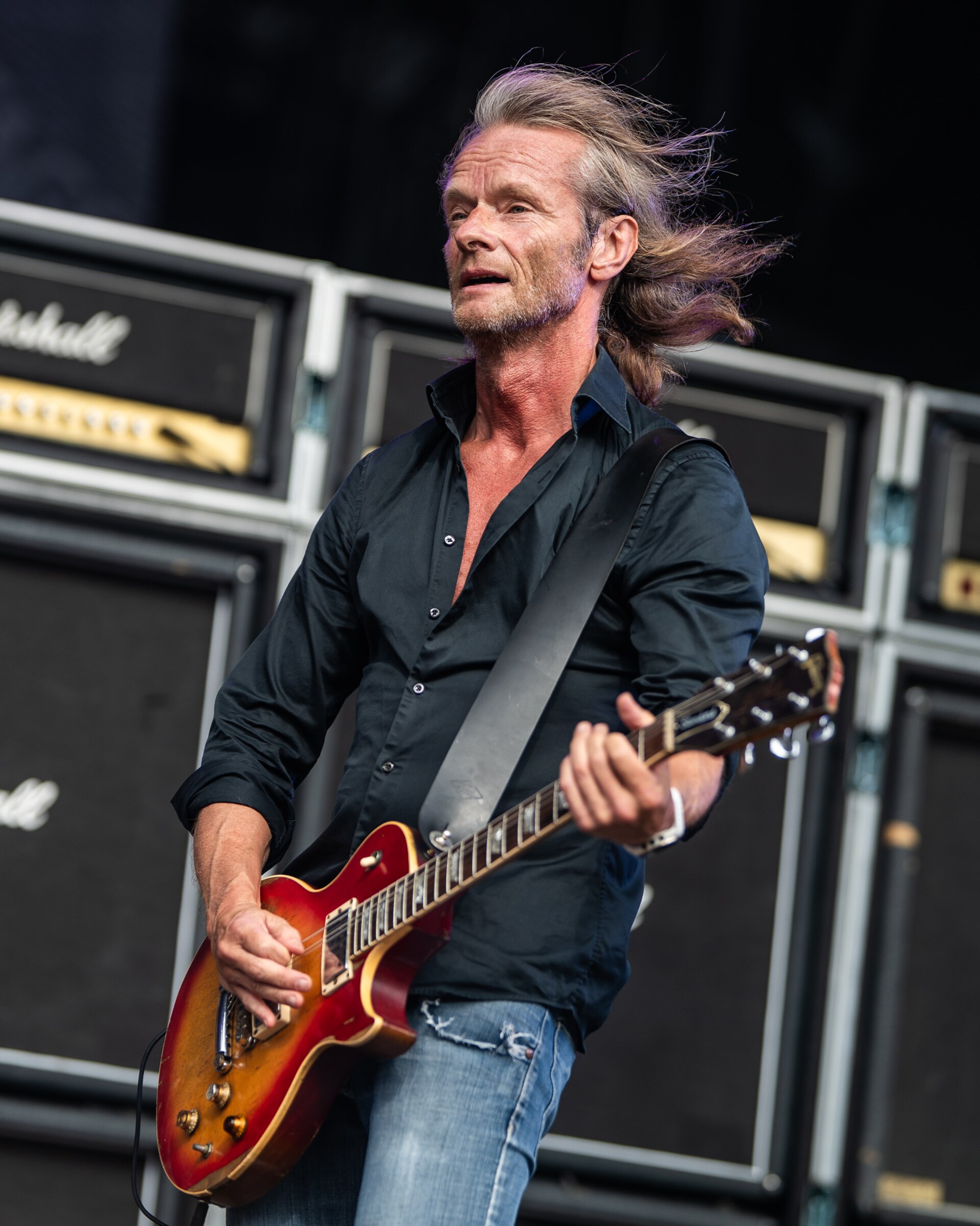 Torstein Flakne performing with Stage Dolls at Midgardsblot 2025